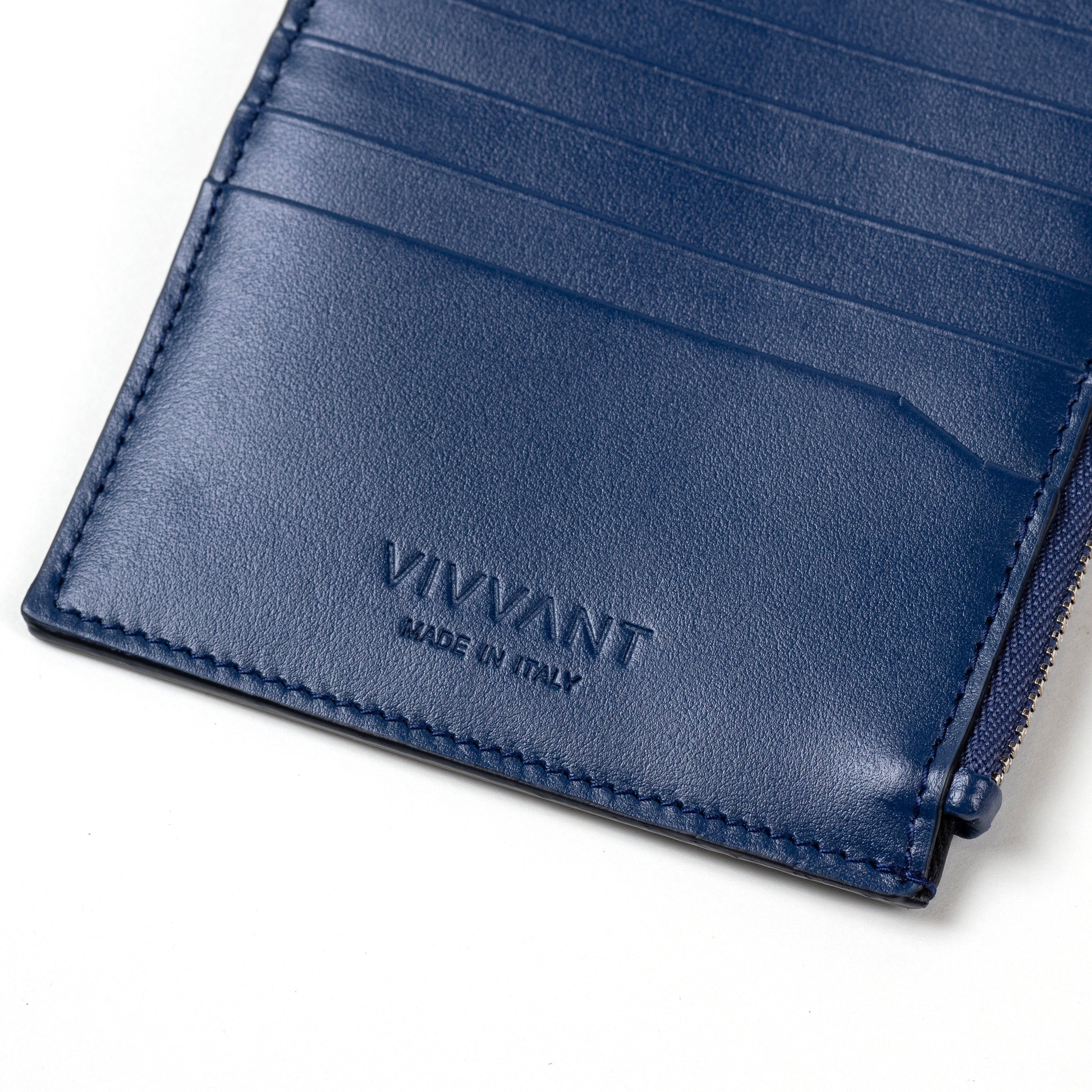 VIVVANT|皮革肩揹式卡夾 (藍)