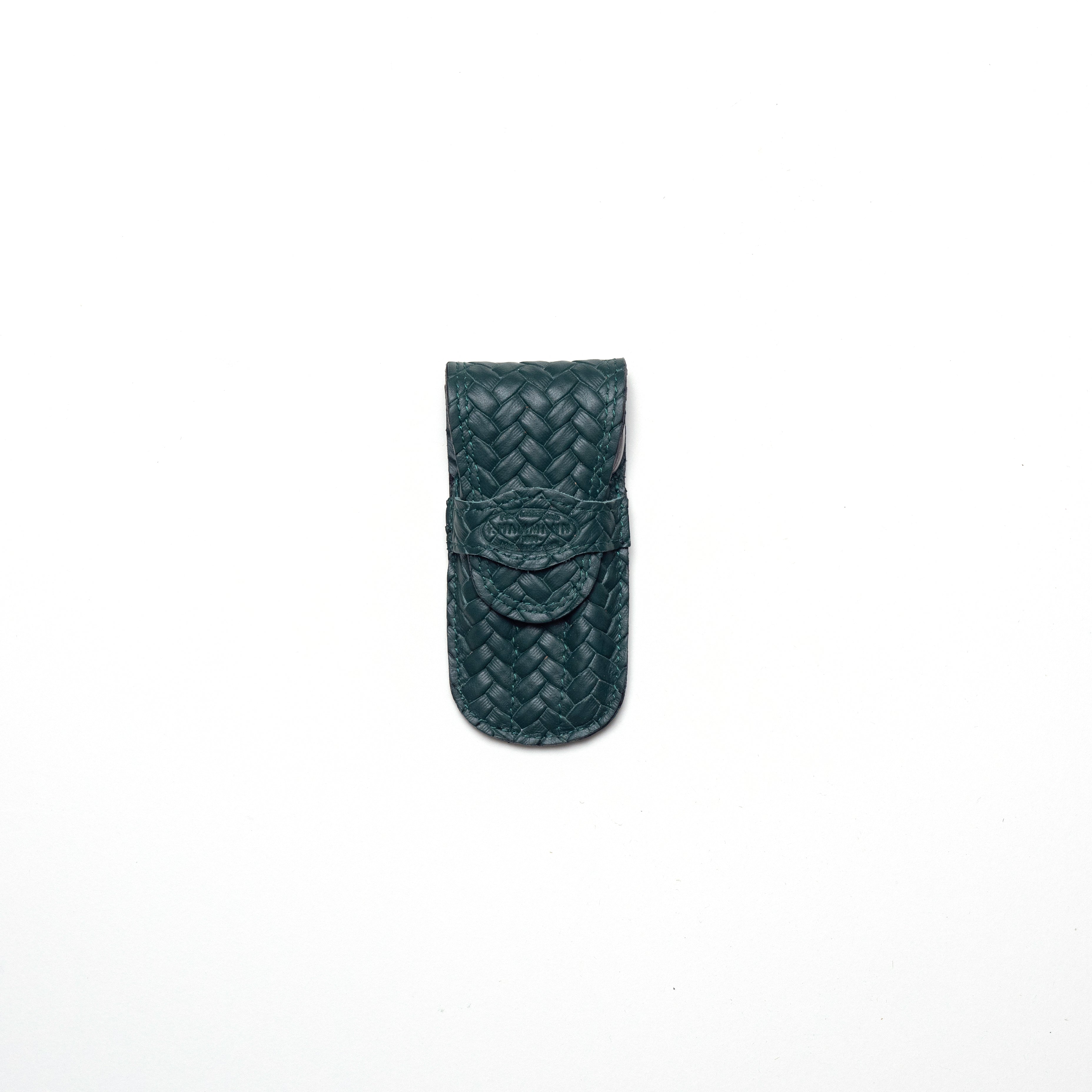 Hammann|綠編織皮革指甲剪組 (小)