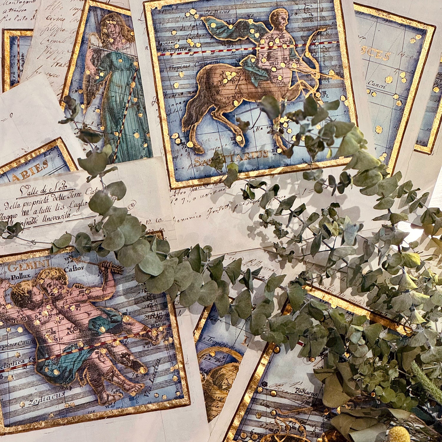 古董星座圖紙|牡羊座