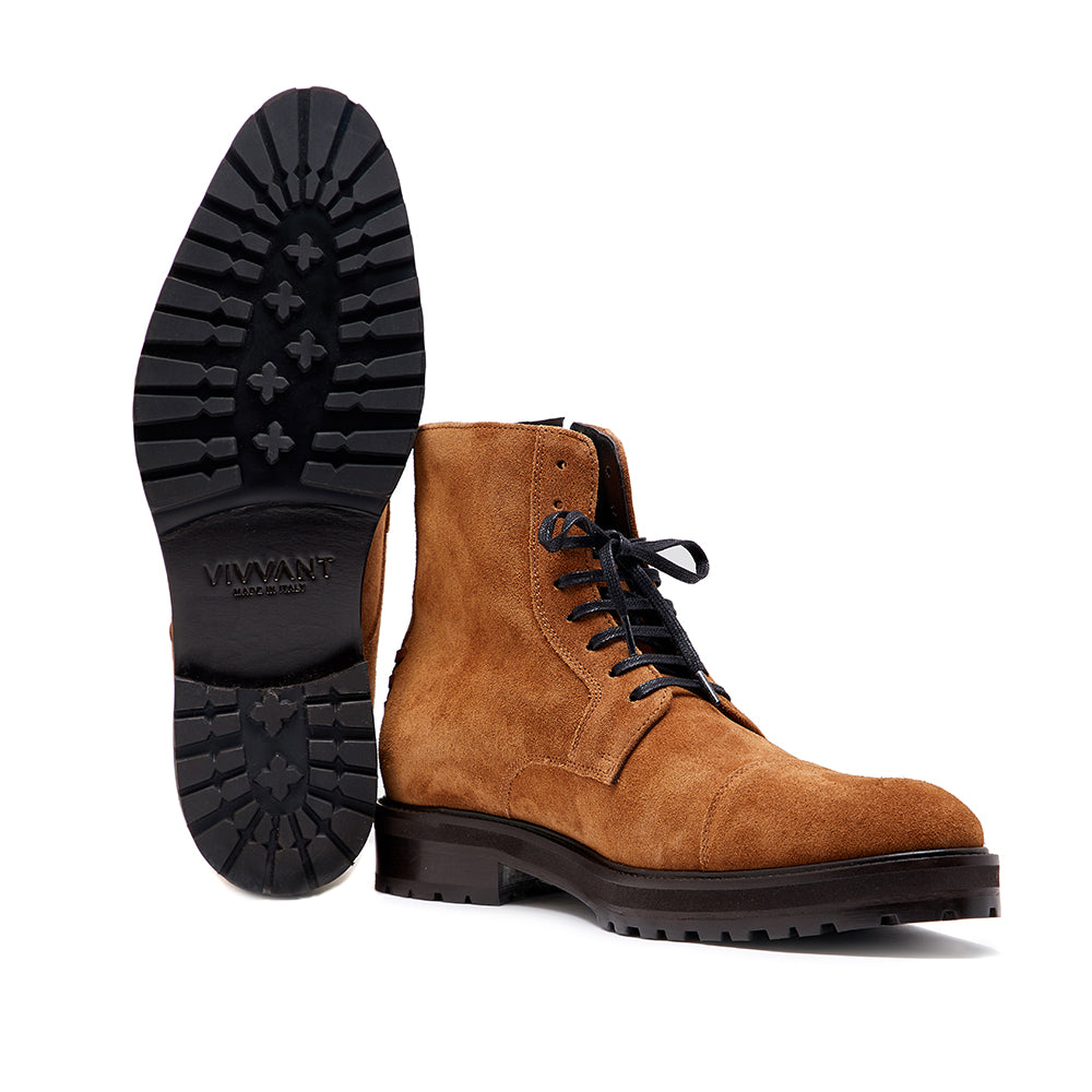 VIVVANT|Snowdon 駝色麂皮軍靴
