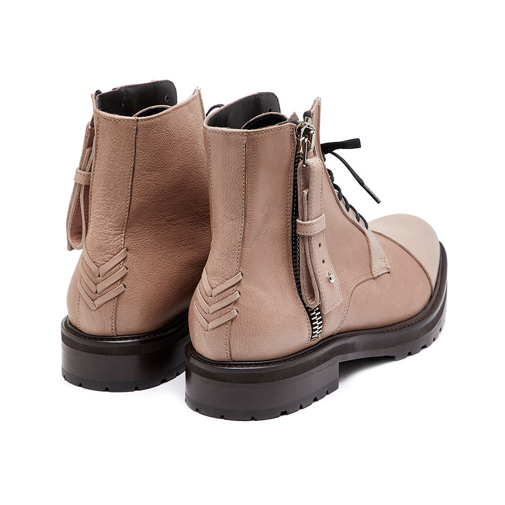 VIVVANT|Snowdon 燕麥色皮革軍靴