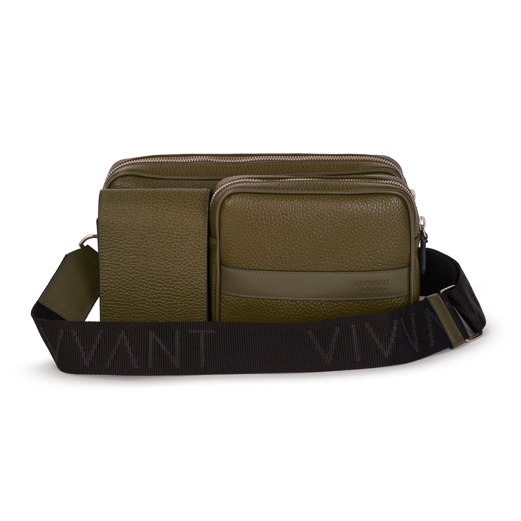 VIVVANT|Gemini 雙子星皮革子彈包 (軍綠)