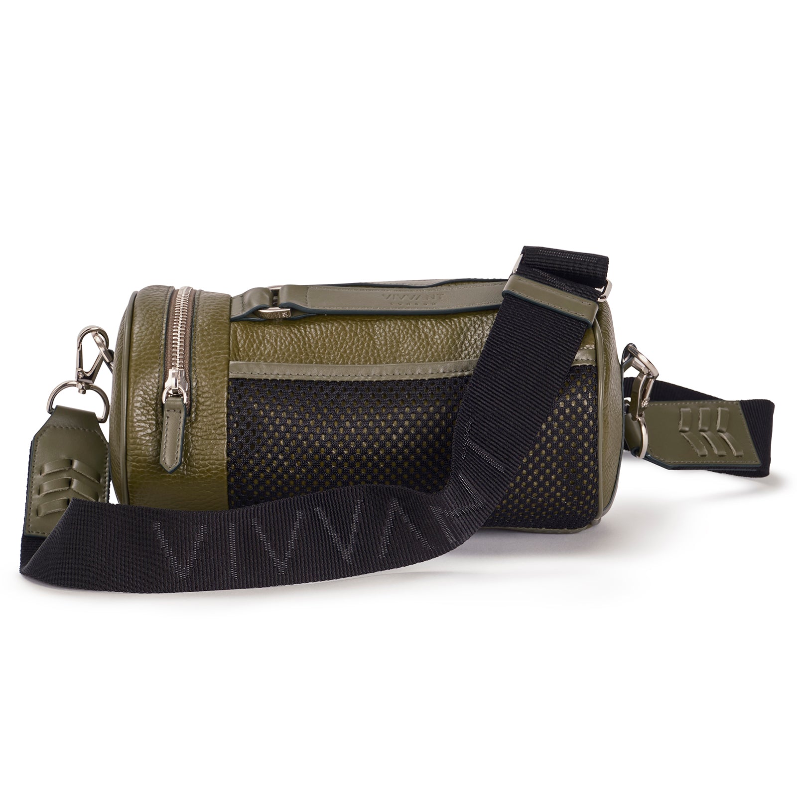 VIVVANT|On-My-Way 皮革圓筒小包 (軍綠)