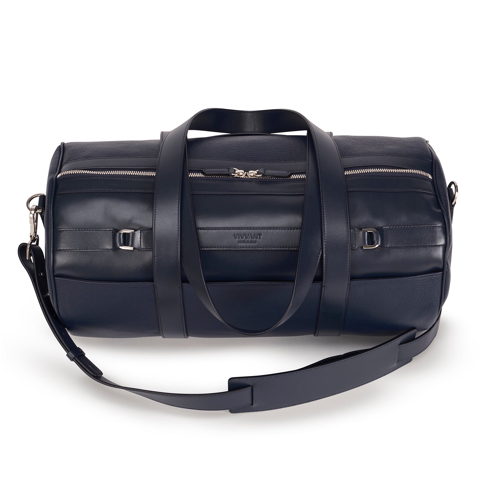 VIVVANT|On-My-Way 皮革輕旅袋 (海軍藍)