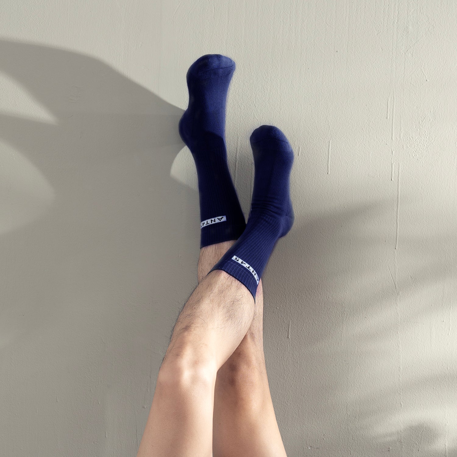 ANT45|Alicudi Logo 短襪 (海軍藍)