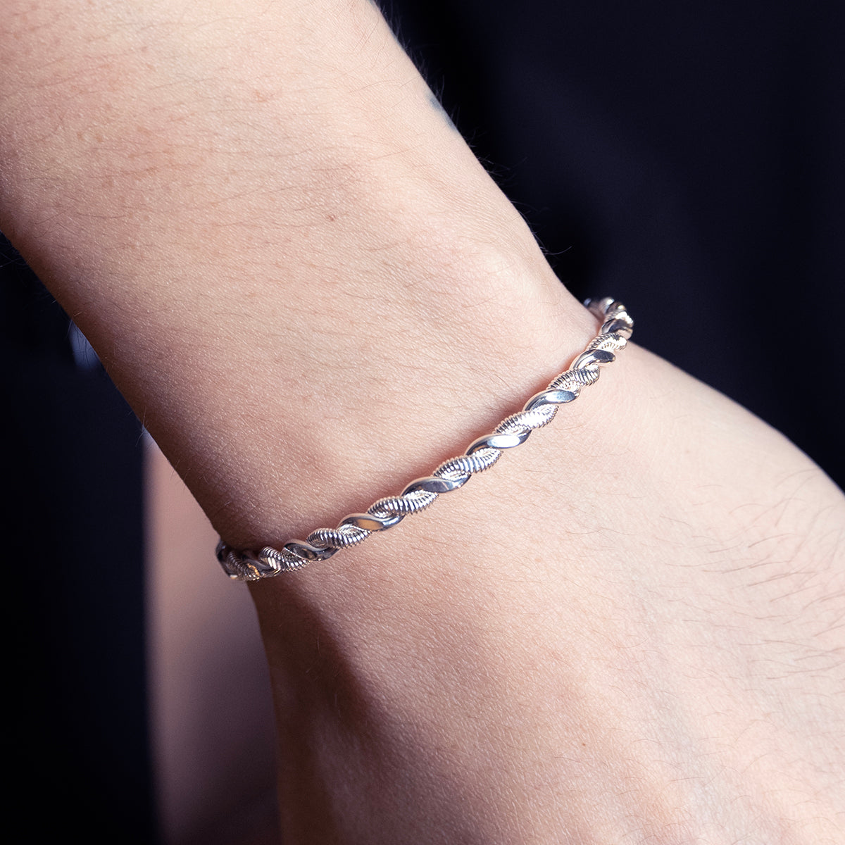 SING A SONG｜一弦一念 金屬手鐲 S (銀)