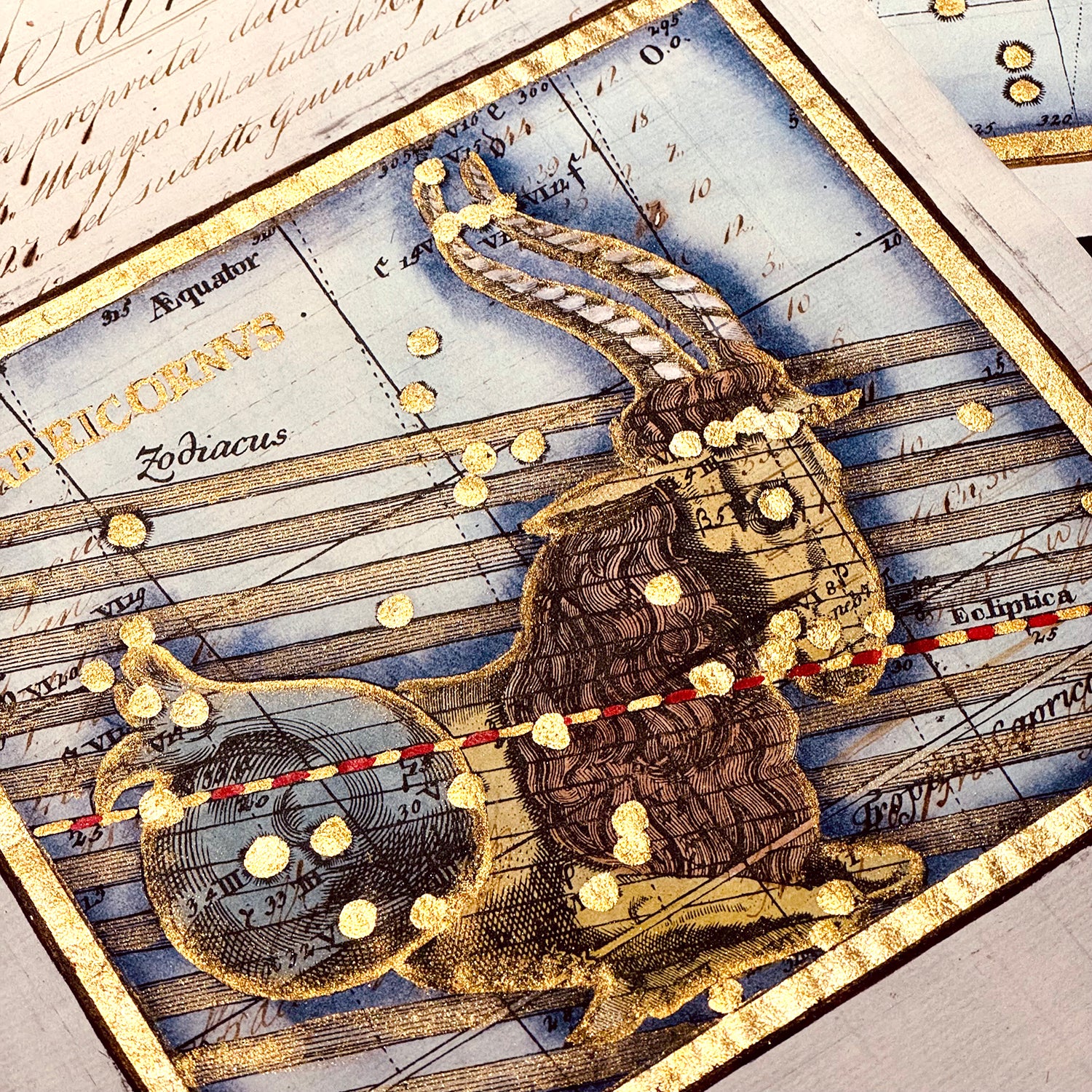 古董星座圖紙｜摩羯座