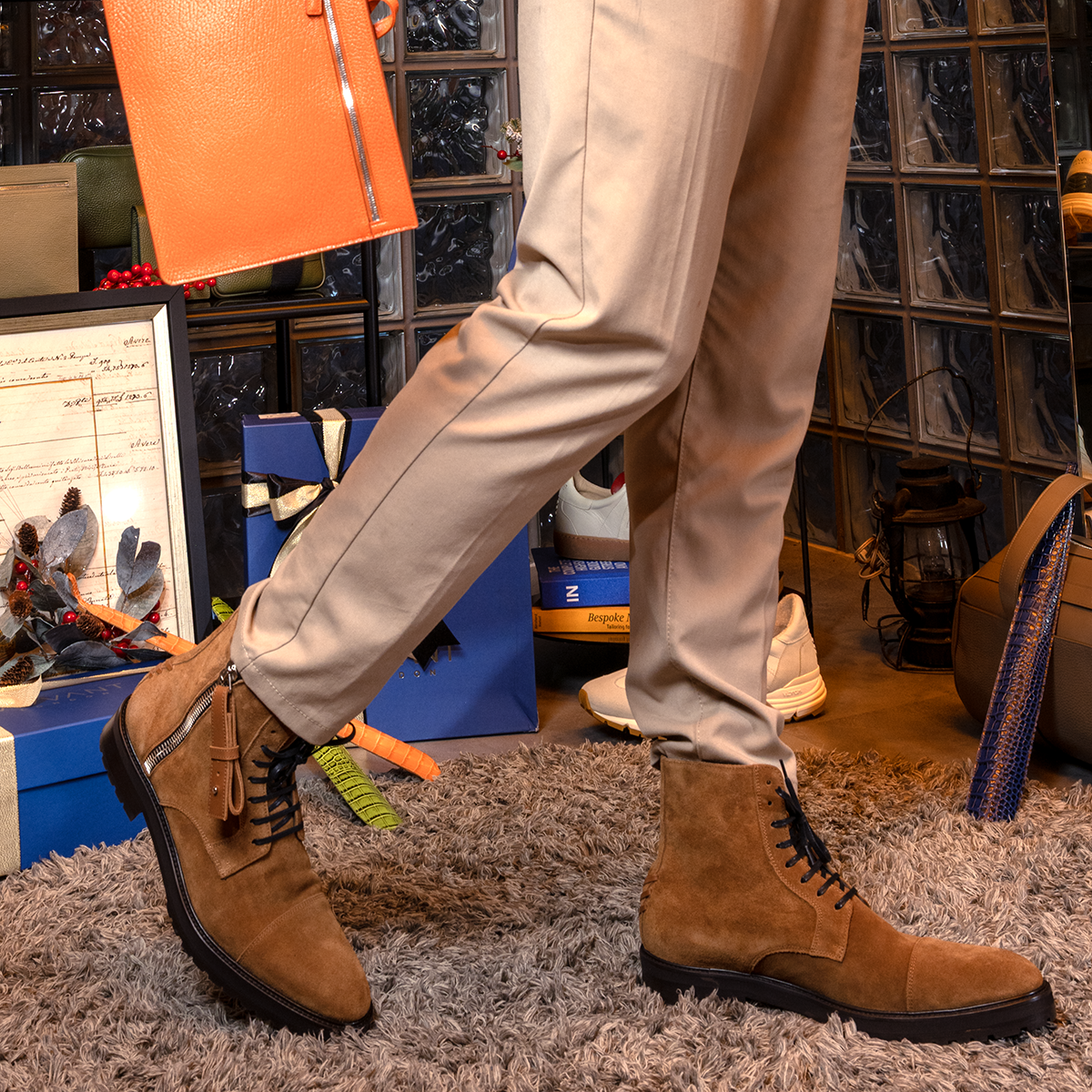 VIVVANT｜Snowdon 駝色麂皮軍靴