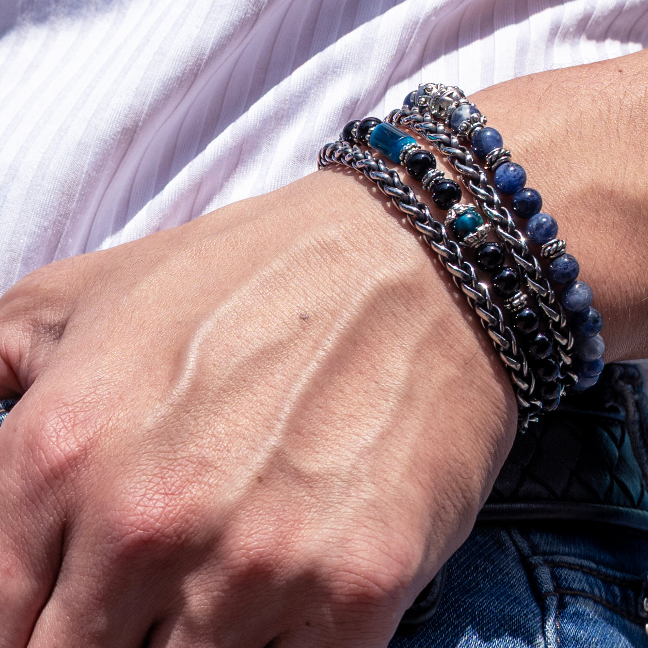 MANCINO｜左腕星河 礦石手鍊 Stack/10