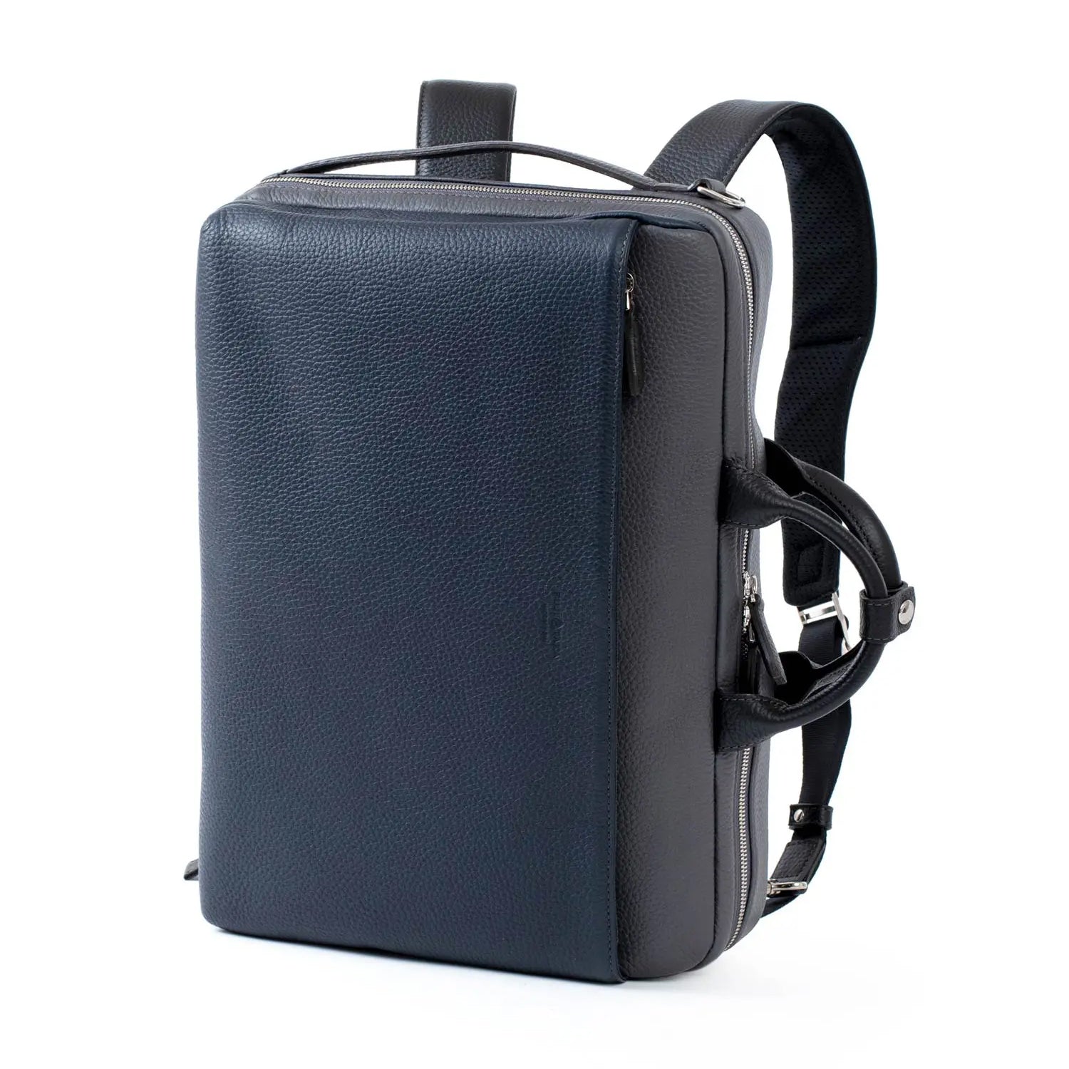FUJITAKA｜Sol 三用皮革商務/後背包 (深藍)