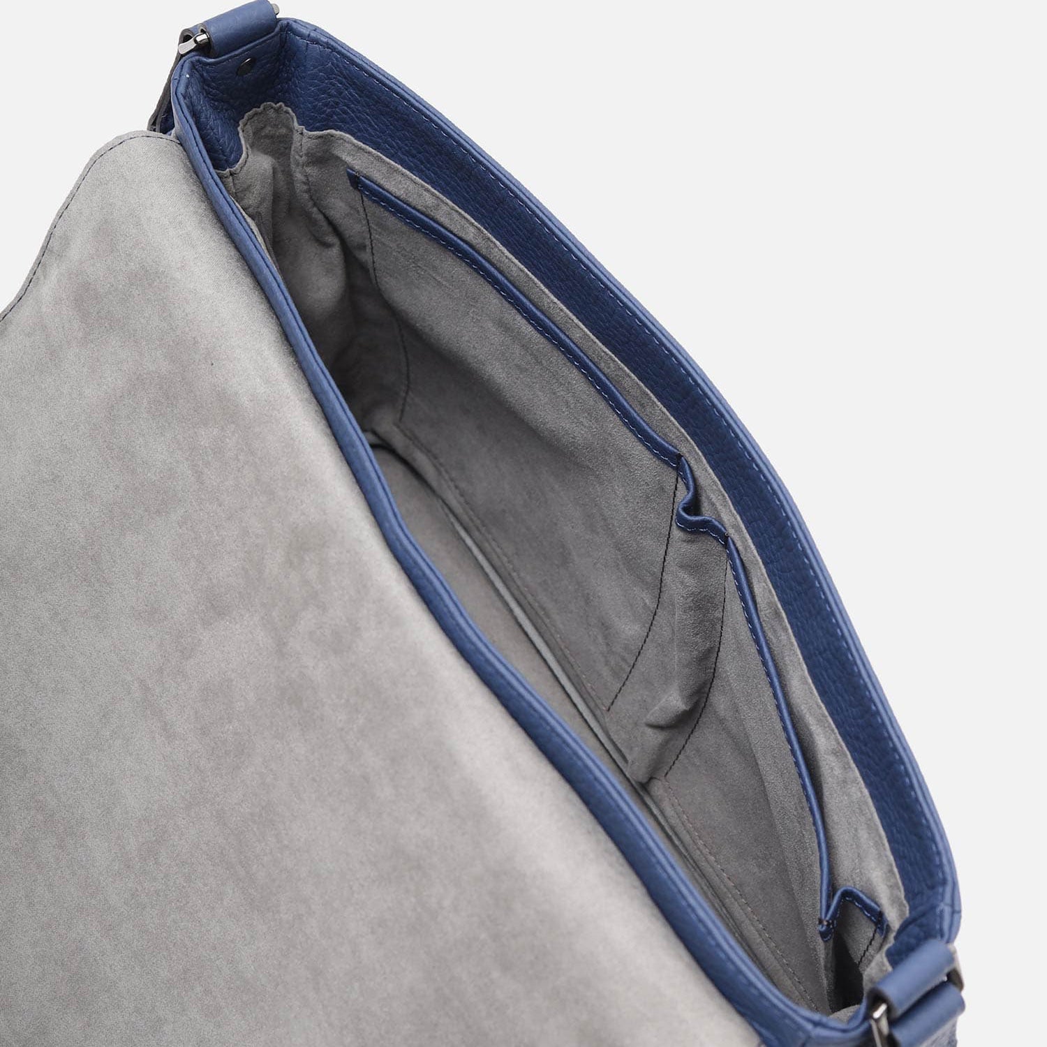 FUJITAKA｜Alta 皮革郵差包 (深藍)