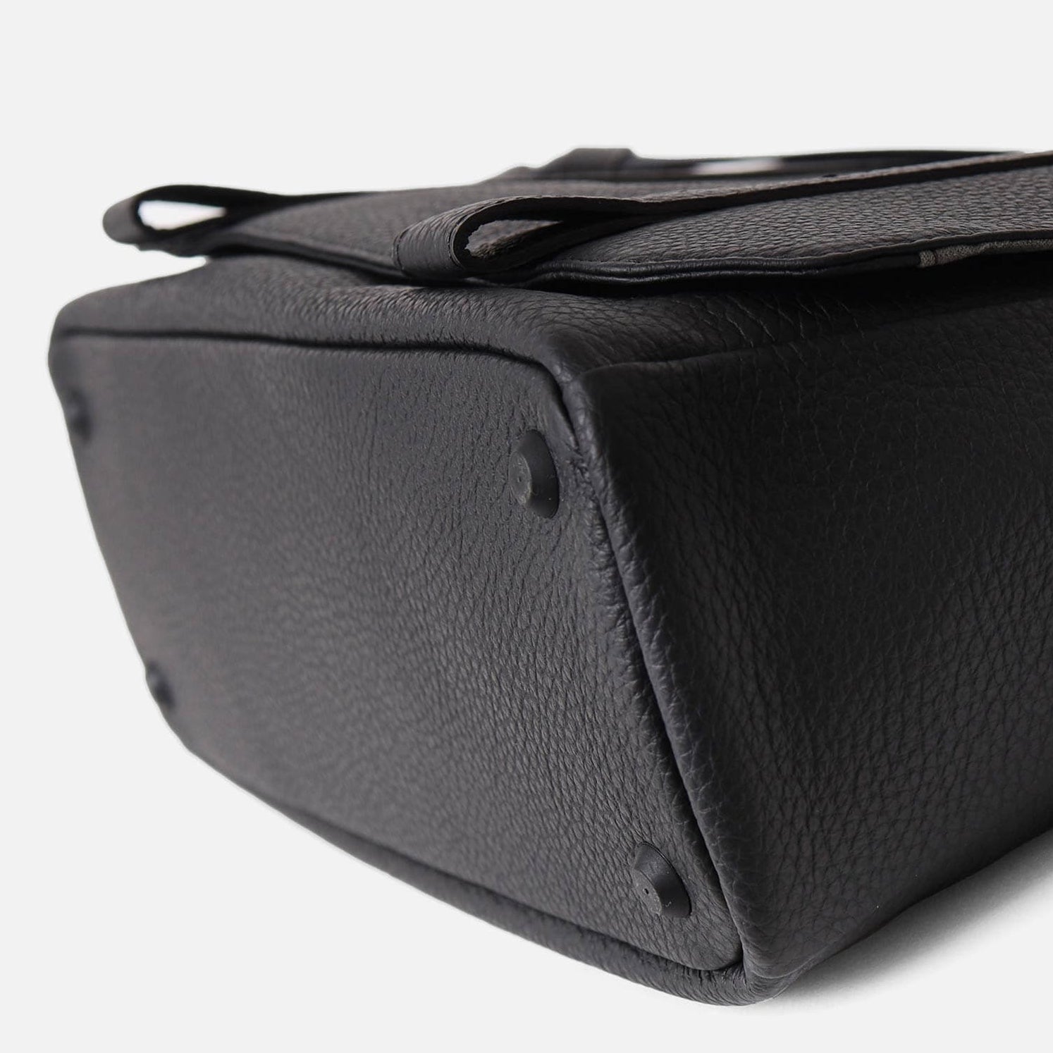 FUJITAKA｜Alta 皮革郵差包 (黑)