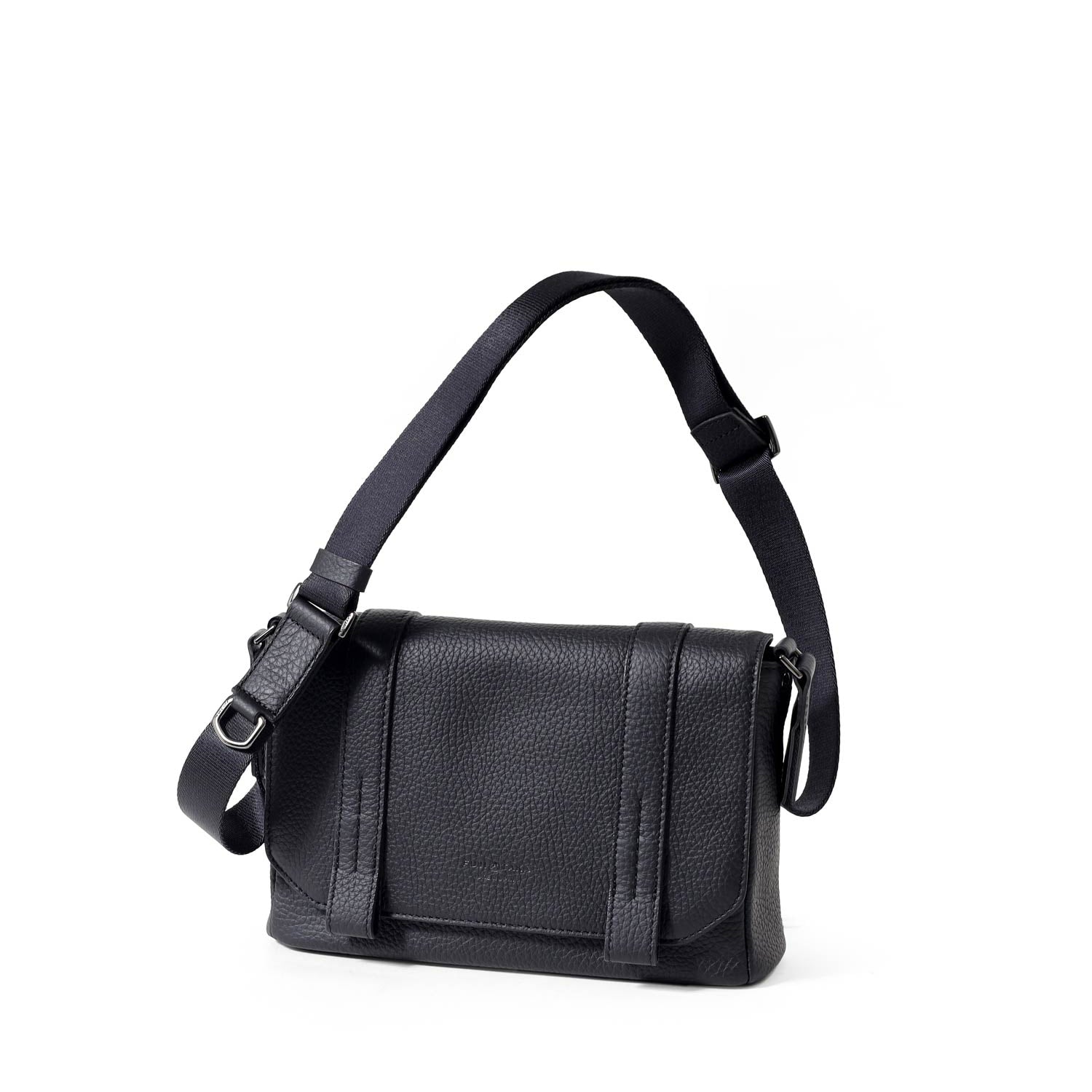 FUJITAKA｜Alta 迷你皮革郵差包 (黑)