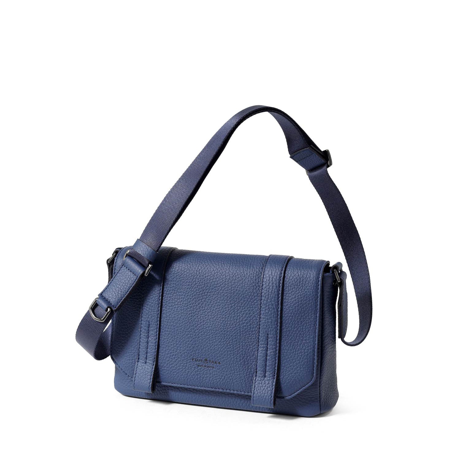 FUJITAKA｜Alta 迷你皮革郵差包 (深藍)