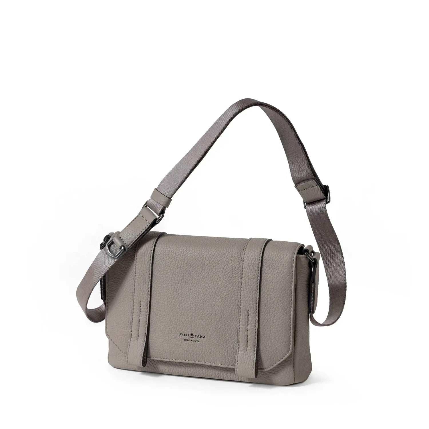 FUJITAKA｜Alta 迷你皮革郵差包 (卡其棕)