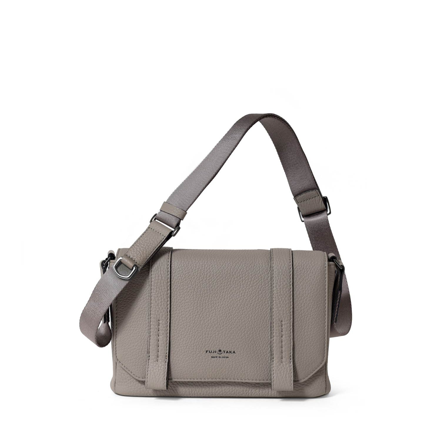 FUJITAKA｜Alta 迷你皮革郵差包 (卡其棕)