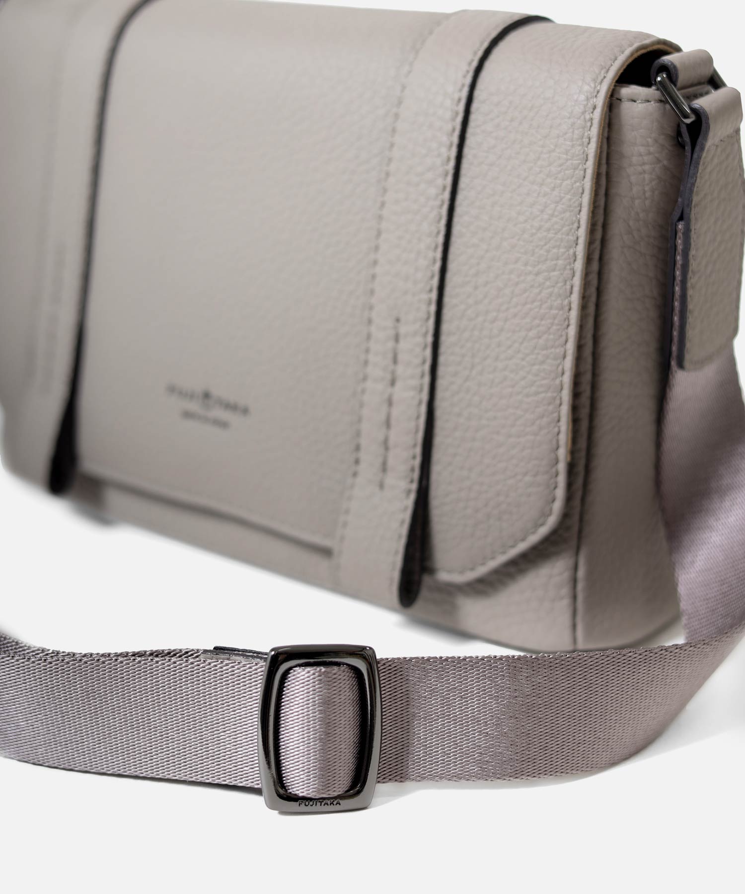 FUJITAKA｜Alta 迷你皮革郵差包 (卡其棕)