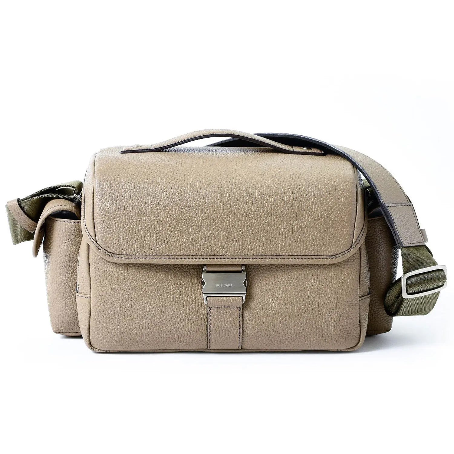FUJITAKA｜瀨尾浩司 翻蓋相機包 (卡其棕)