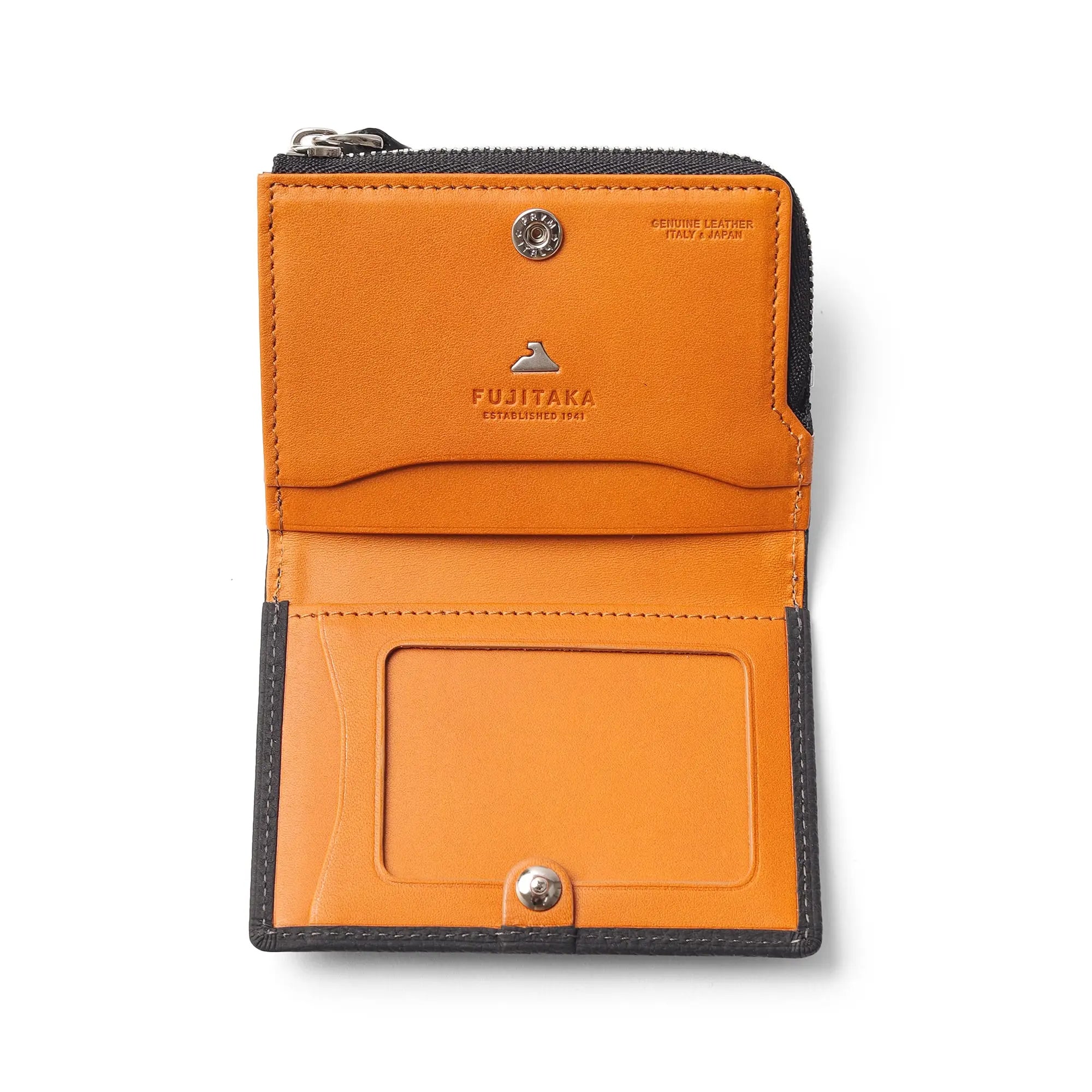 FUJITAKA｜Mousse 證件夾零錢包 (黑）