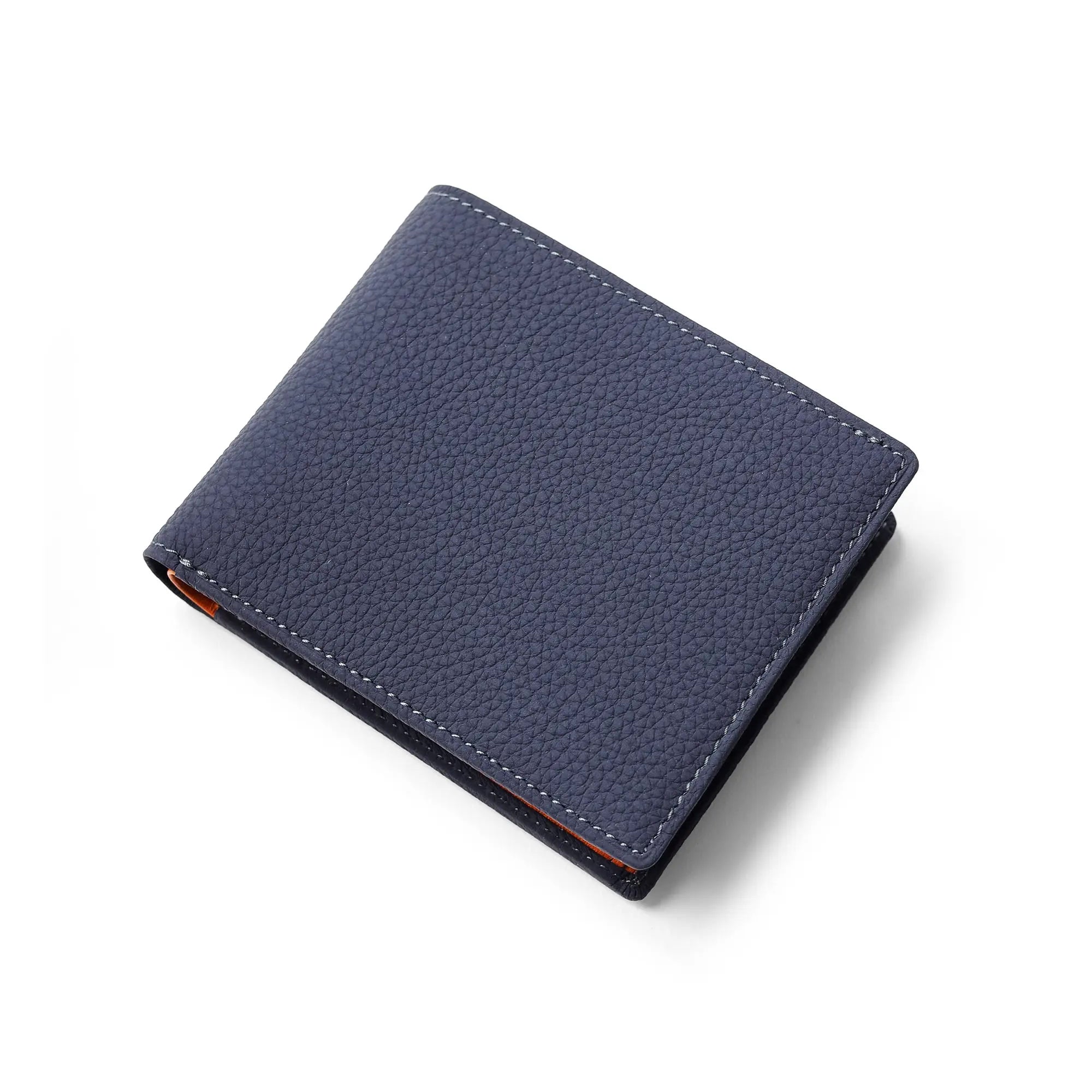 FUJITAKA｜Mousse 對摺短夾 (深藍）