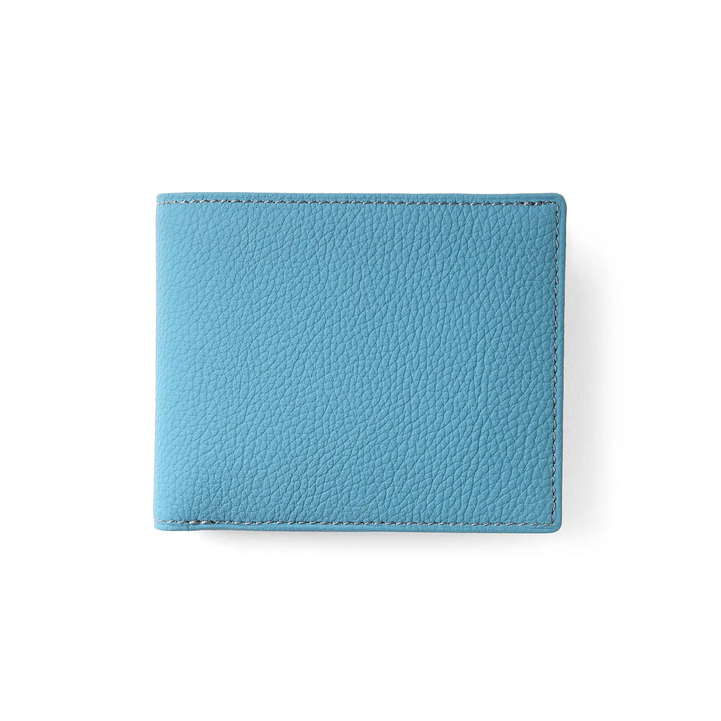 FUJITAKA｜Mousse 對摺短夾 (天空藍）