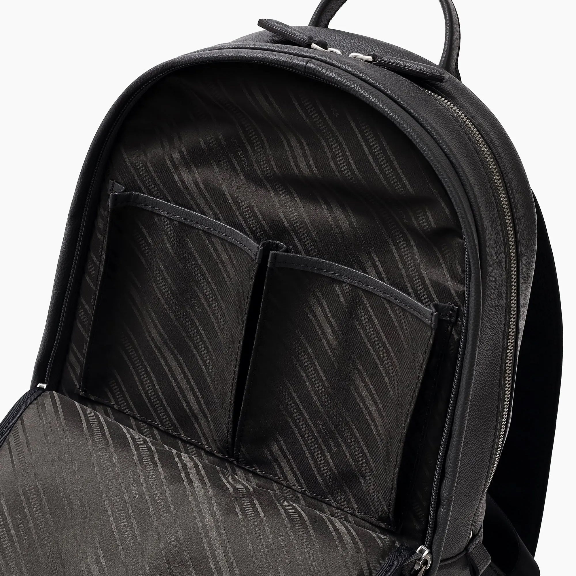 FUJITAKA｜Pacchetto A4 皮革後背包 (黑)