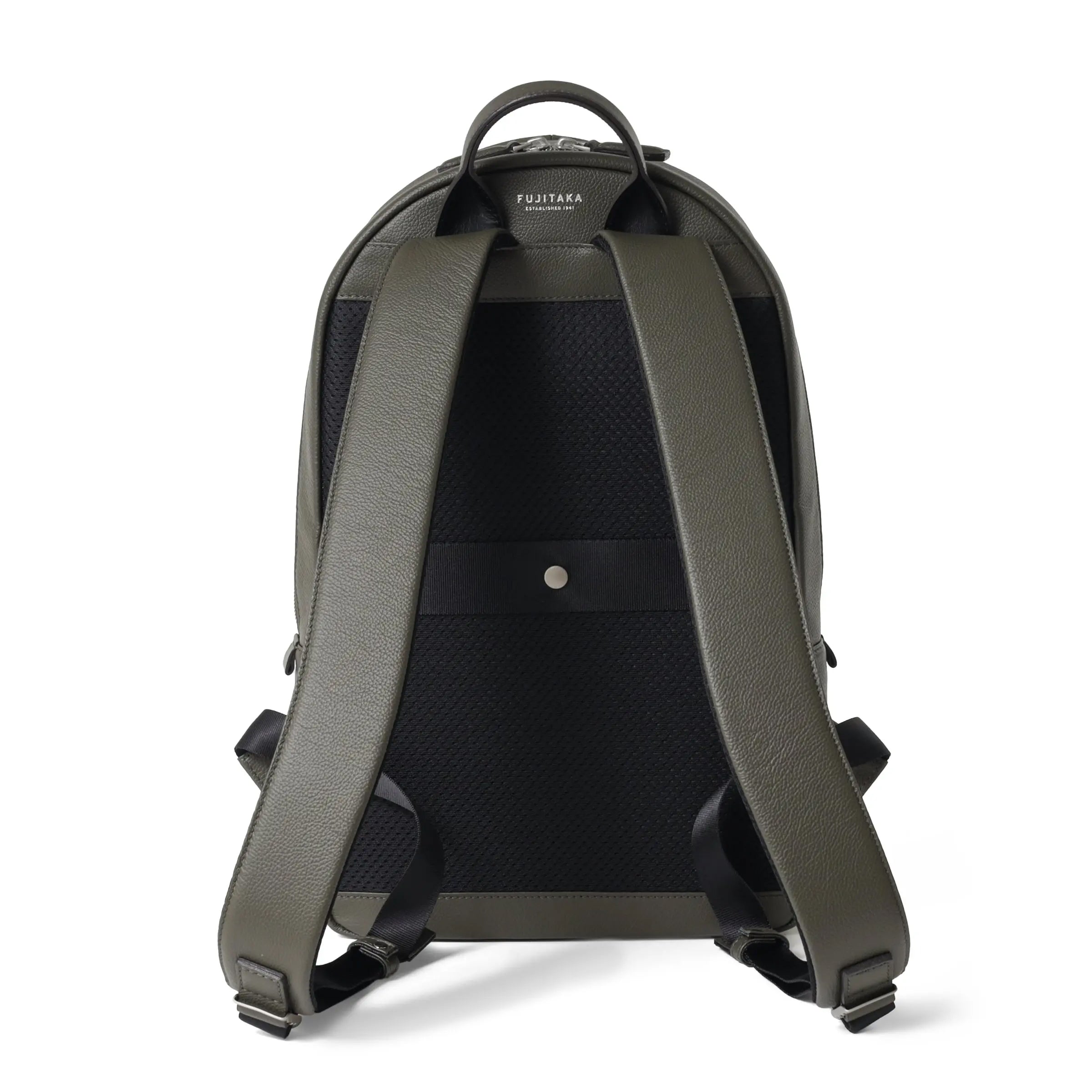 FUJITAKA｜Pacchetto A4 皮革後背包 (卡其綠)