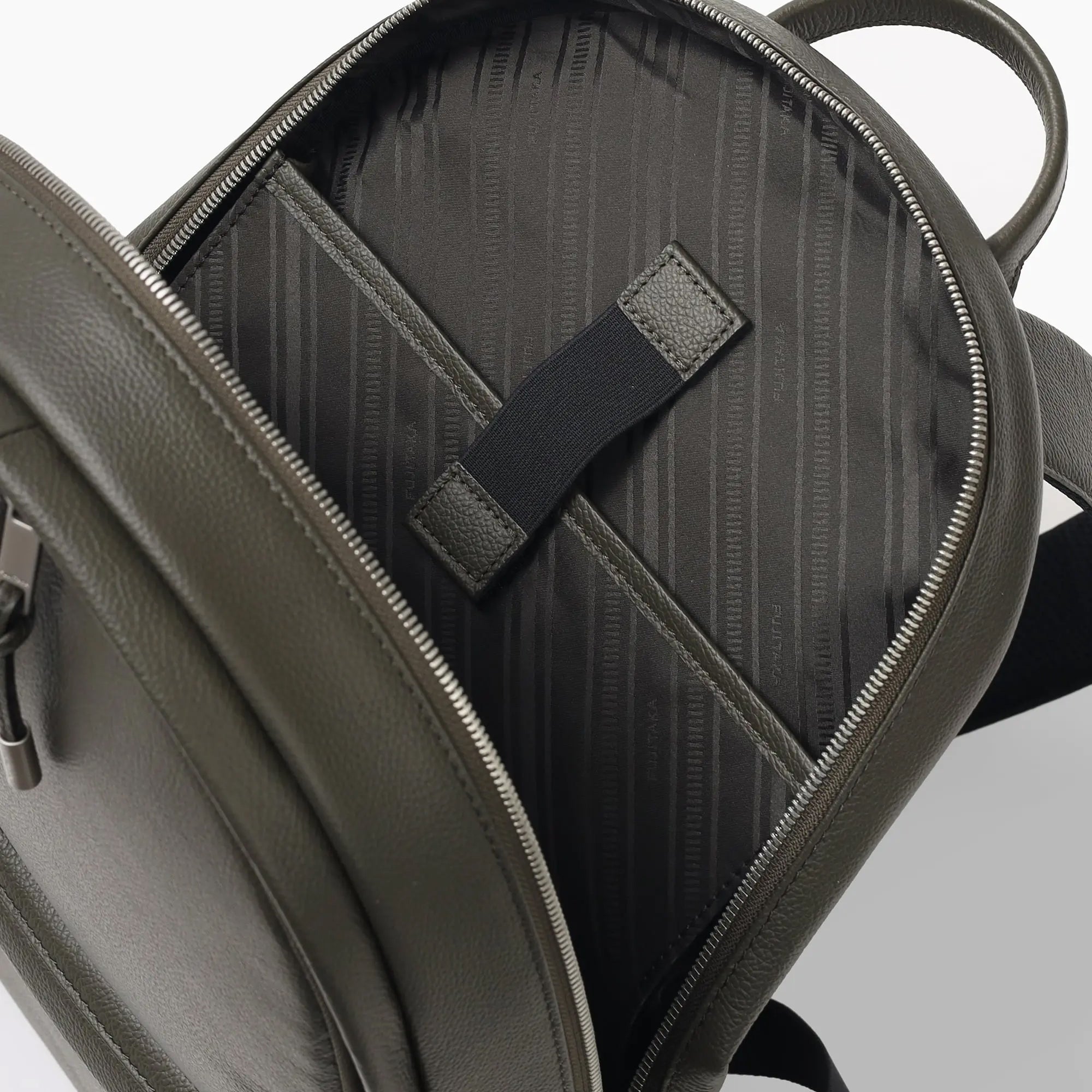 FUJITAKA｜Pacchetto A4 皮革後背包 (卡其綠)