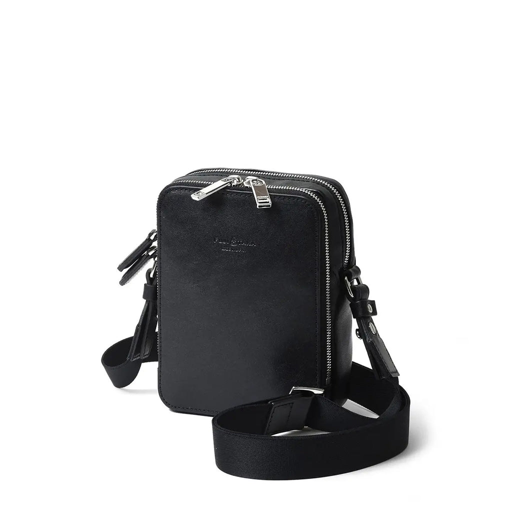 FUJITAKA｜Valley 皮革肩揹包 (黑)