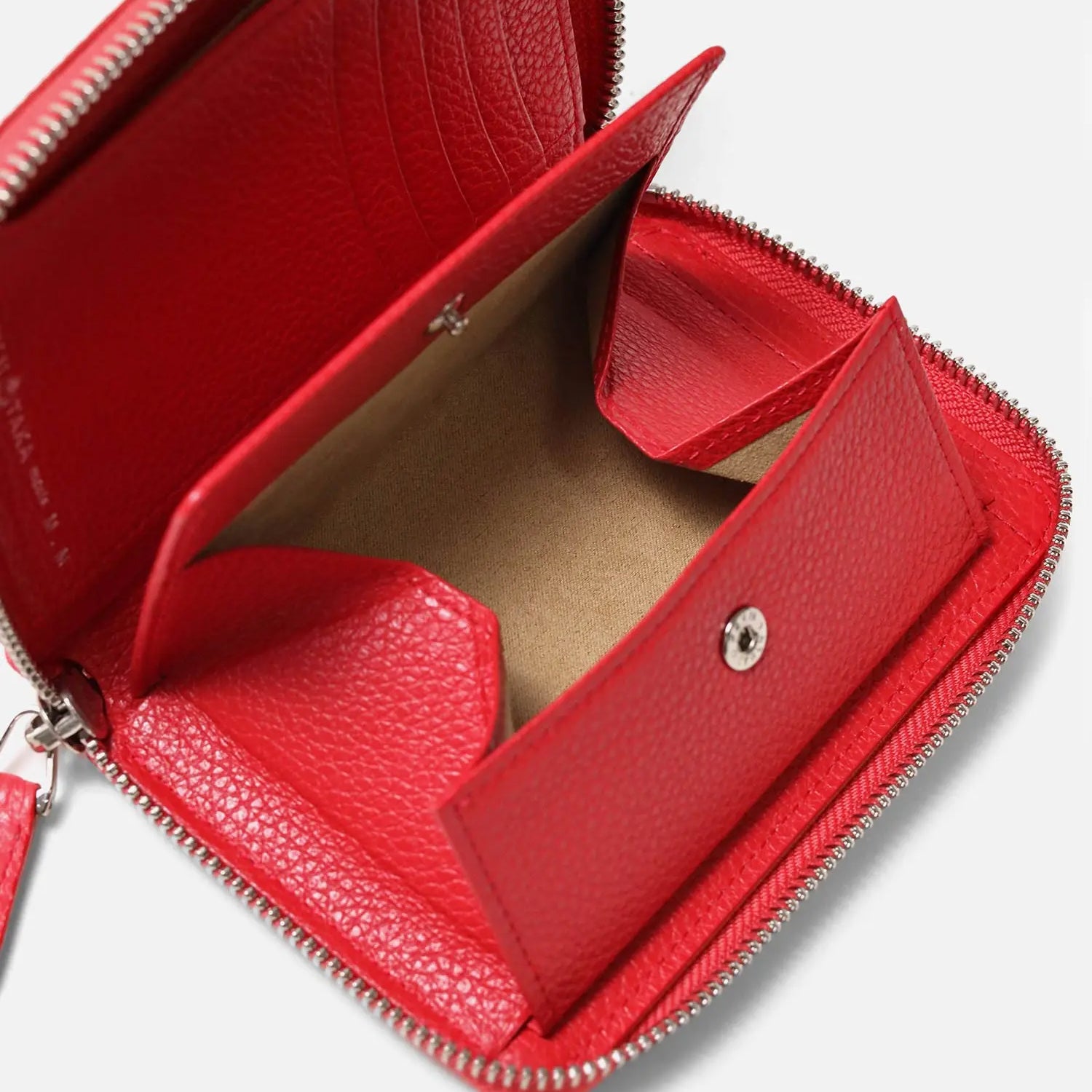 FUJITAKA｜松任谷正隆 M.M. 拉鍊中長錢包 (紅)