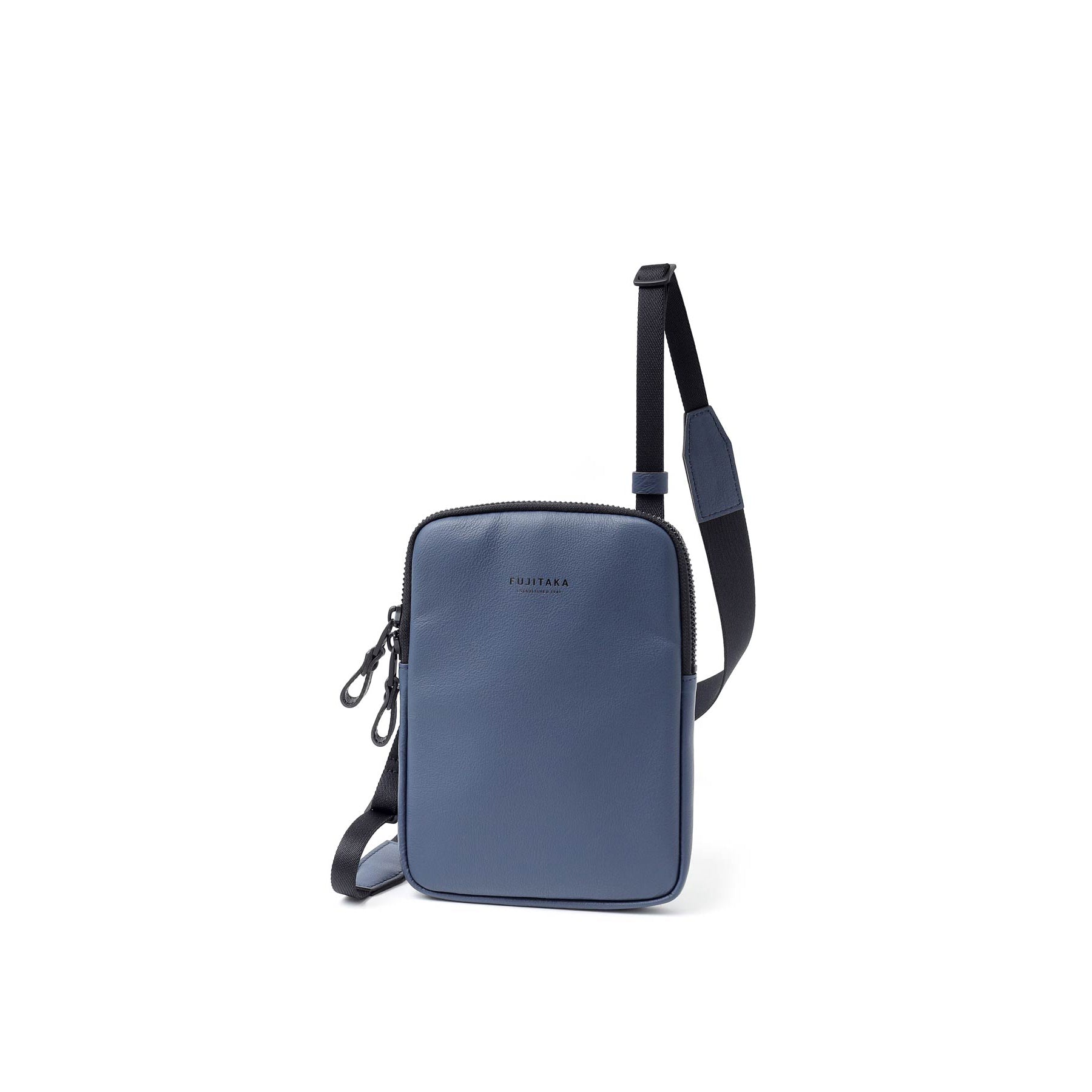 FUJITAKA｜Locus 迷你皮革肩背包 (深藍）