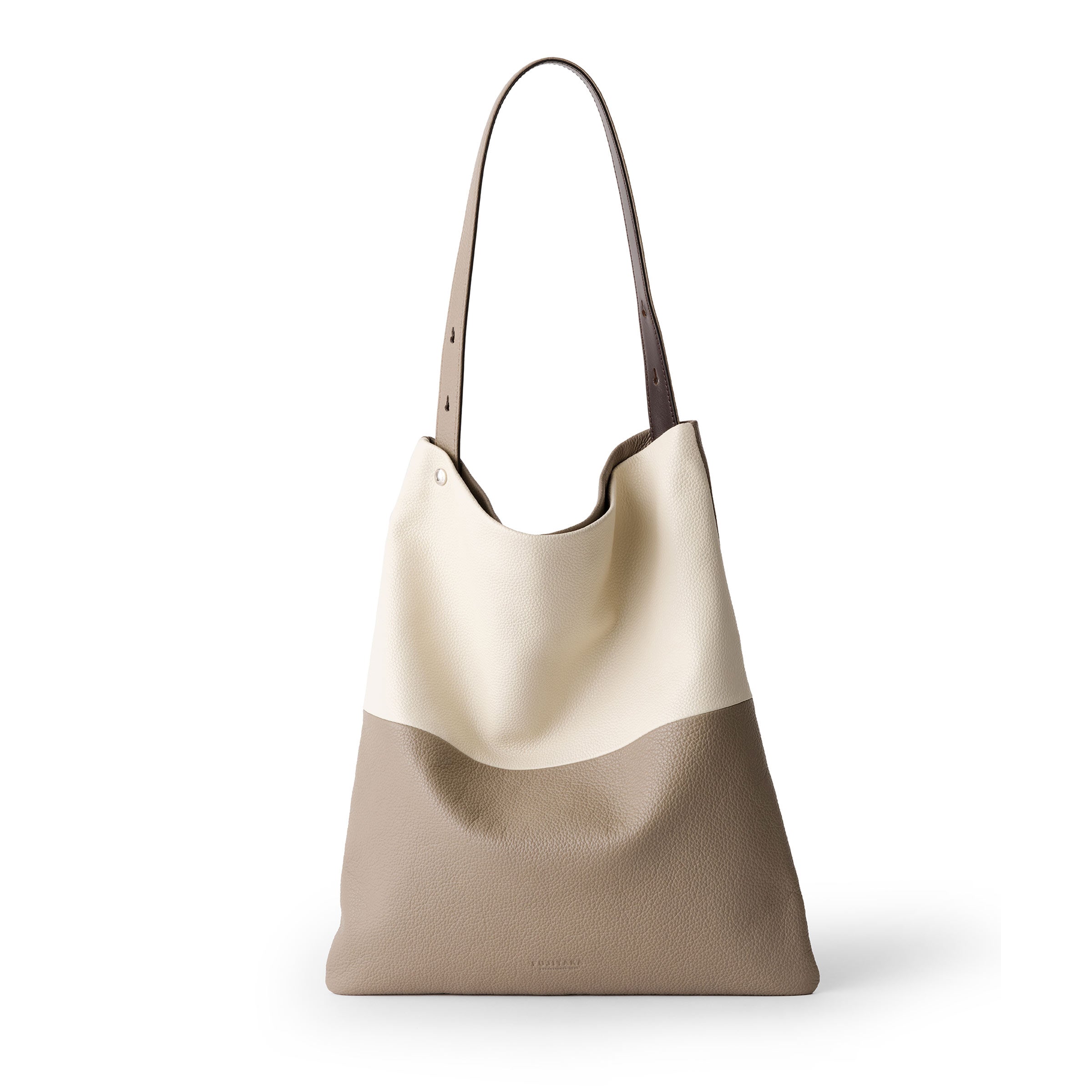 FUJITAKA｜Seam A4 輕鬆簡單托特包 (卡其/米白)