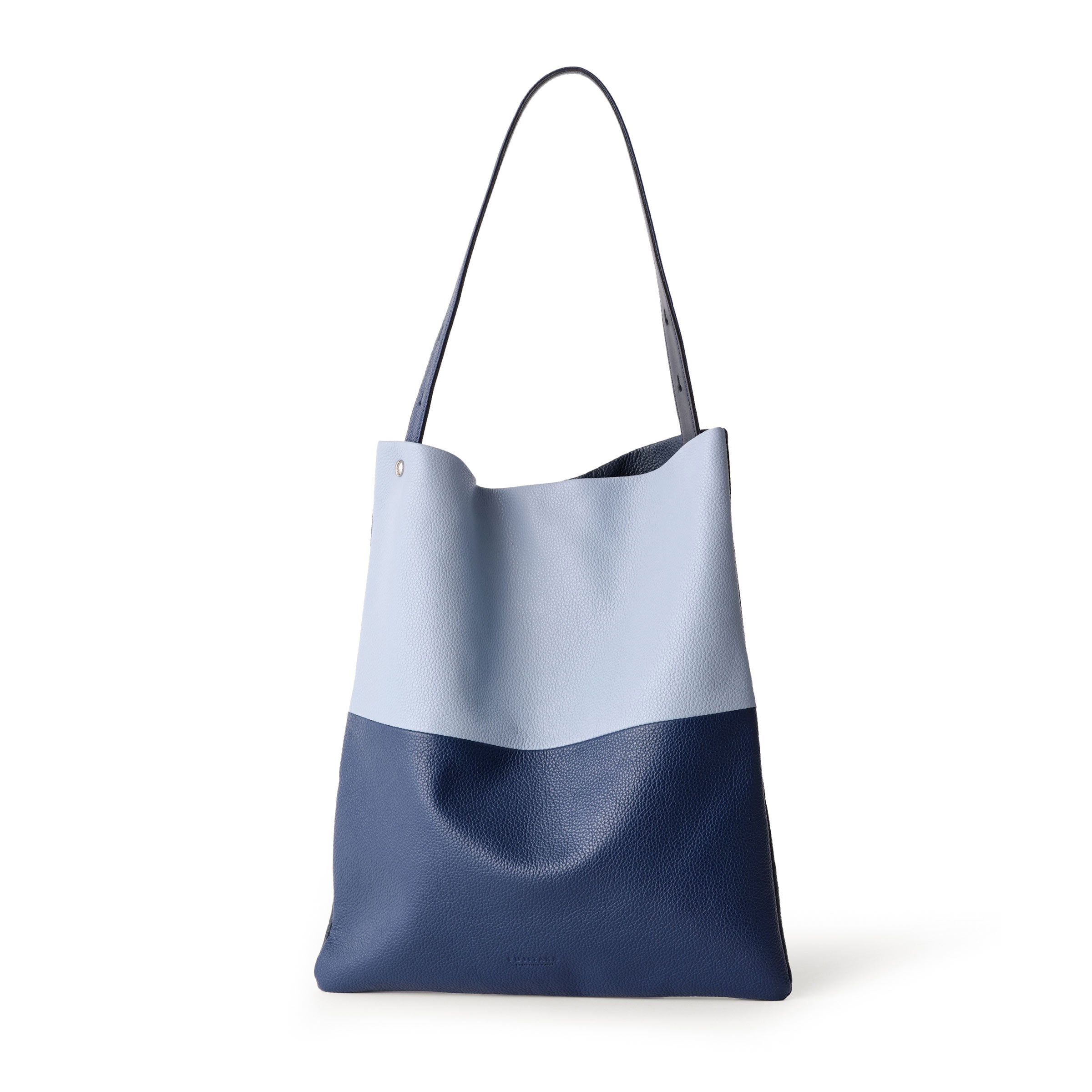 FUJITAKA｜Seam A4 輕鬆簡單托特包 (深藍/淺藍)