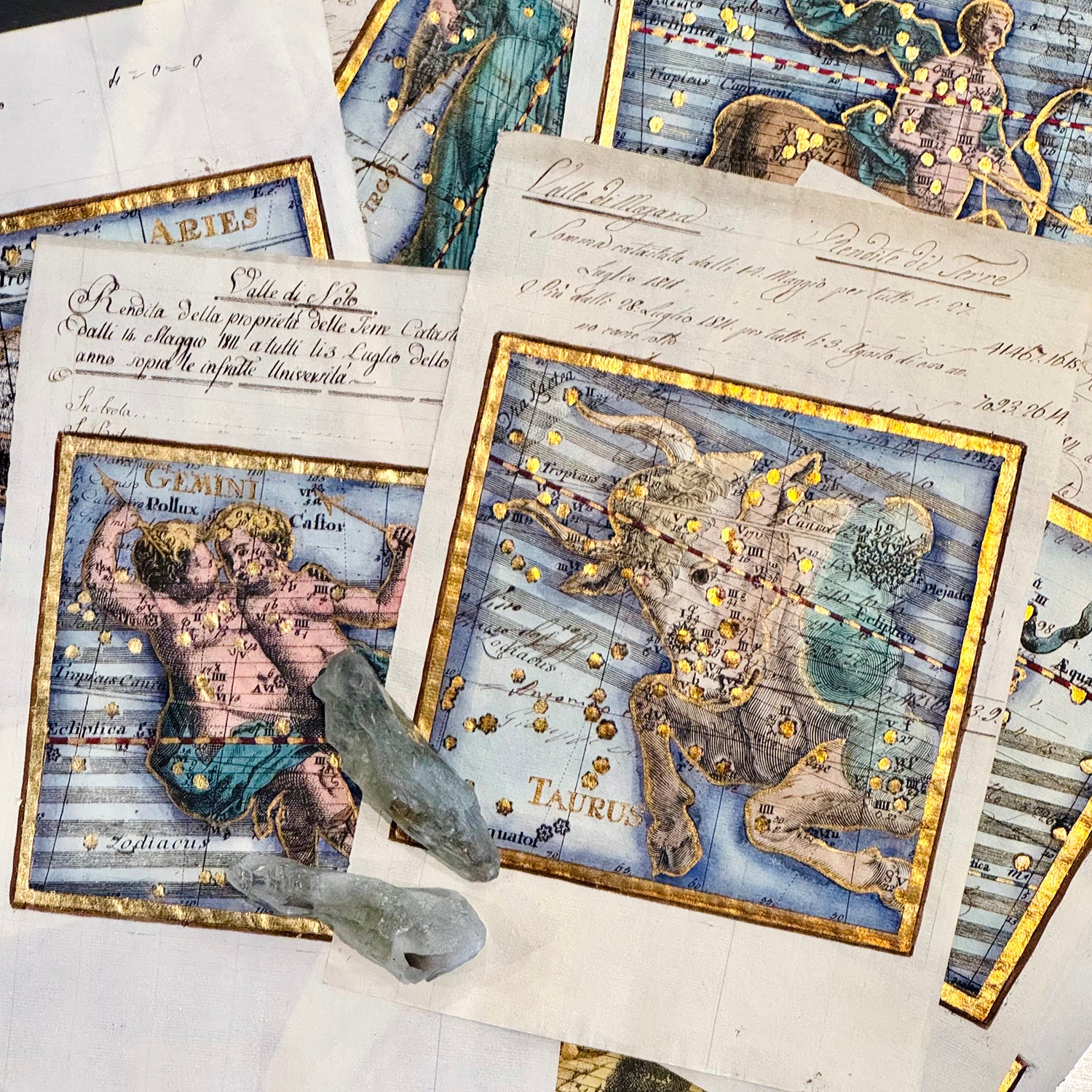 古董星座圖紙｜雙子座