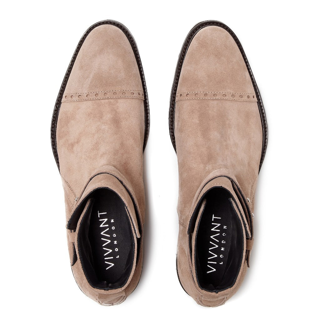 VIVVANT｜Alexis 大地色麂皮齋浦爾短靴