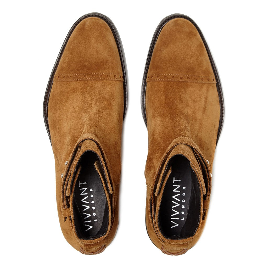 VIVVANT｜Alexis 褐色麂皮齋浦爾短靴