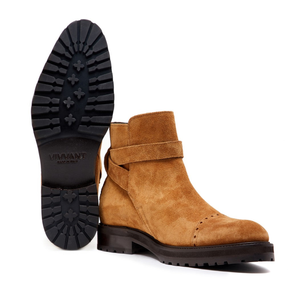 VIVVANT｜Alexis 褐色麂皮齋浦爾短靴