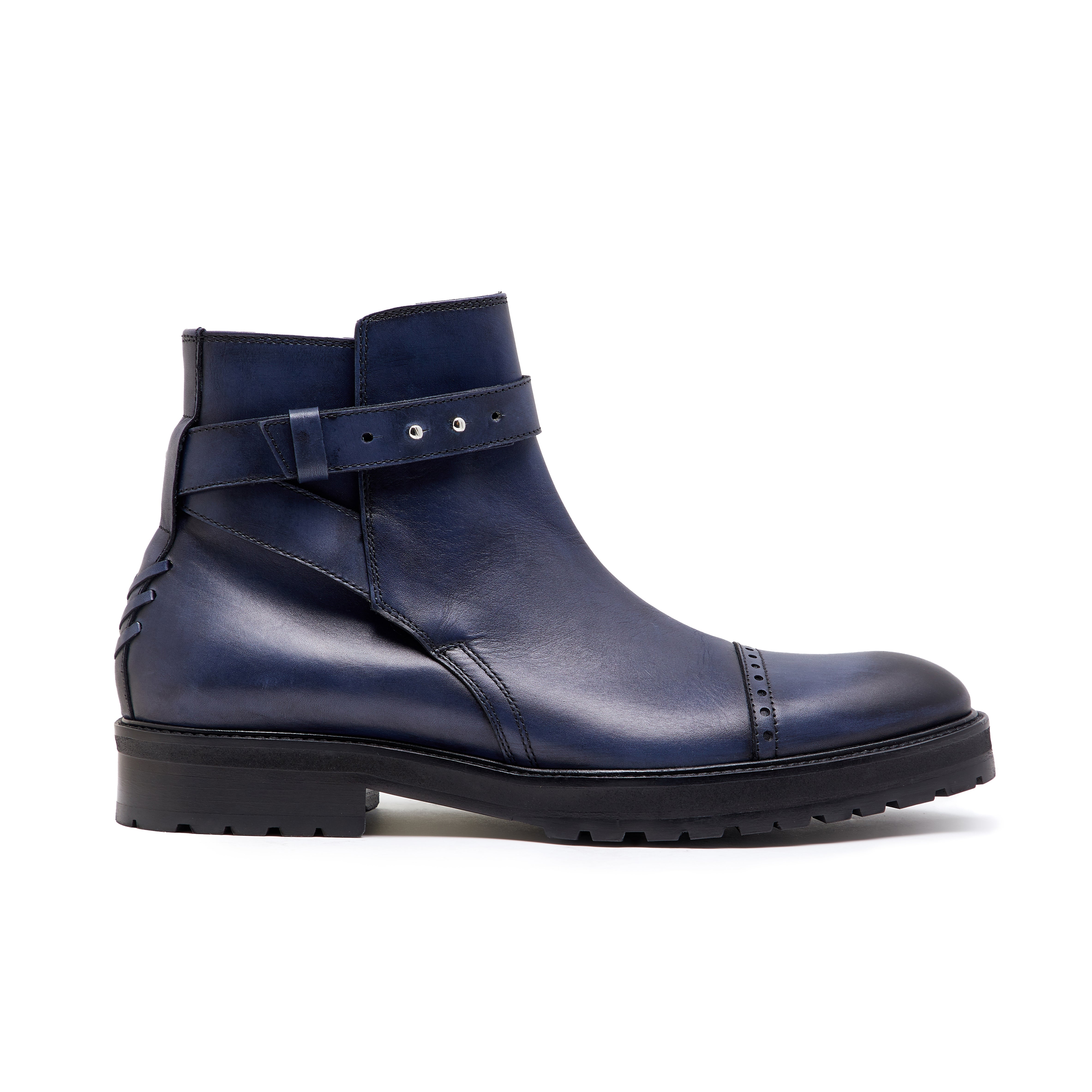 VIVVANT｜Alexis 深藍手工刷色齋浦爾短靴