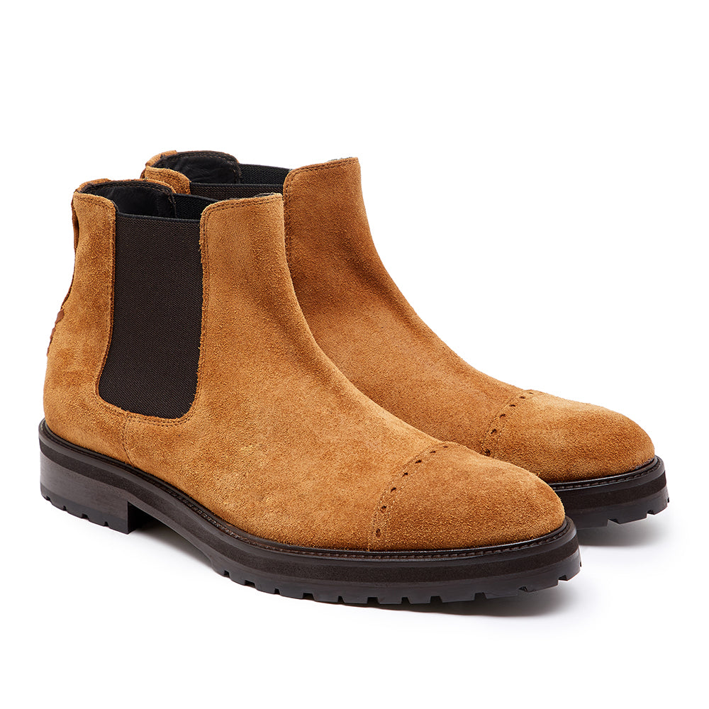 VIVVANT｜Brion 駝色麂皮雀爾西短靴