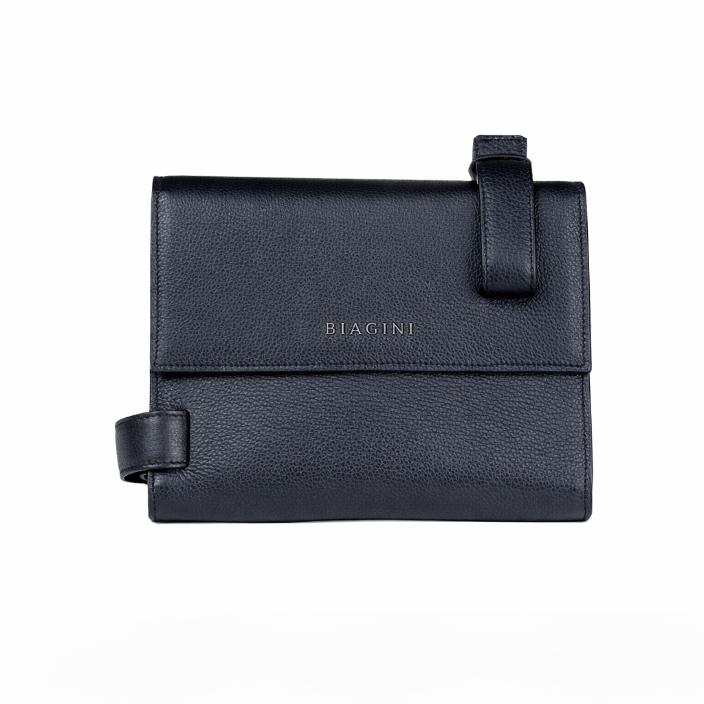 BIAGINI｜不對稱斜揹小包 (黑)