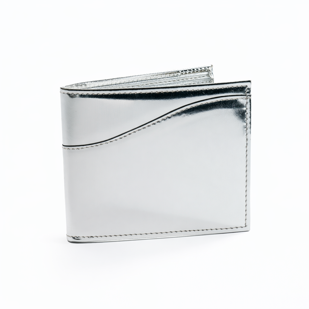 BIAGINI｜經典皮夾 零錢夾層款 (太空銀)