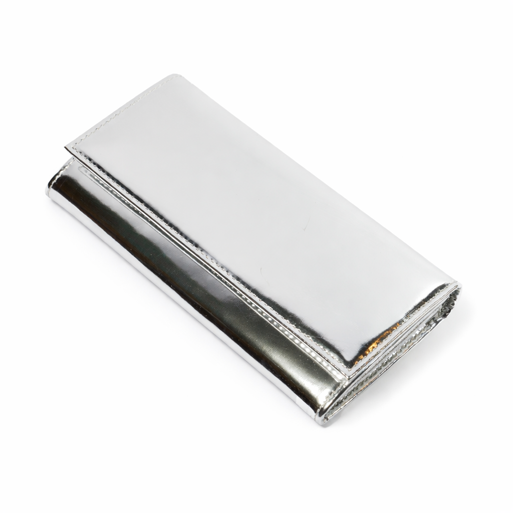 BIAGINI｜經典皮革長夾 (太空銀）