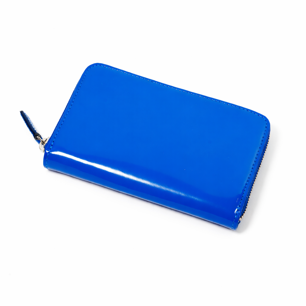 BIAGINI｜皮革拉鍊中長夾 (太空藍)