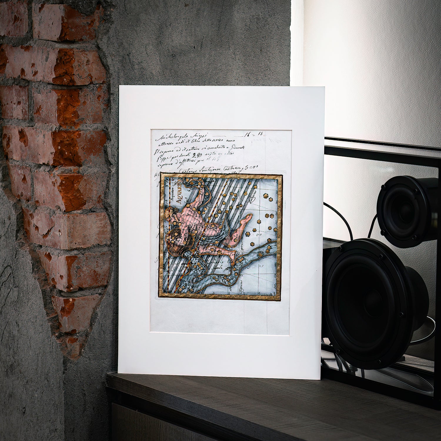 古董星座圖紙｜水瓶座