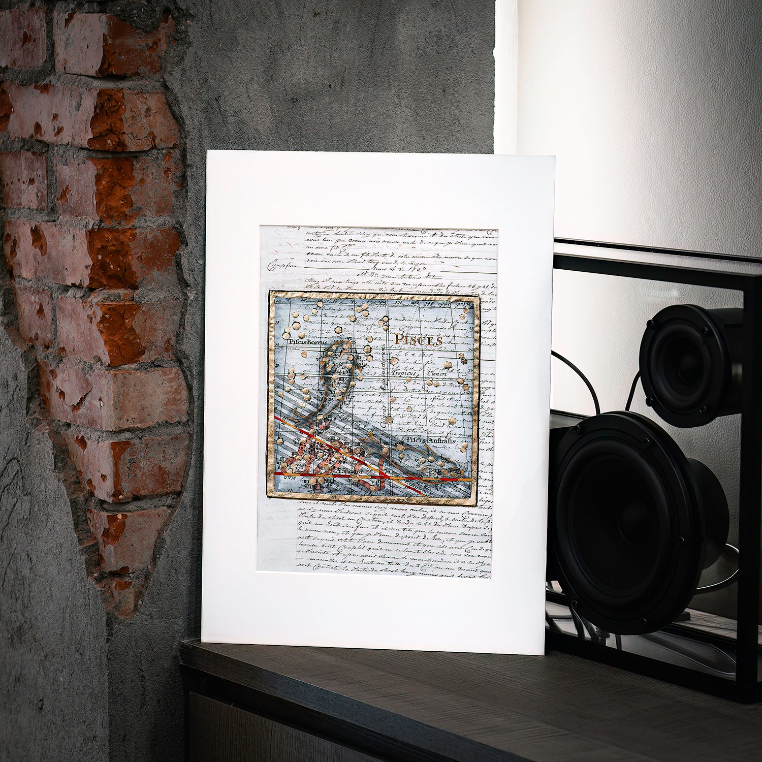 古董星座圖紙｜雙魚座