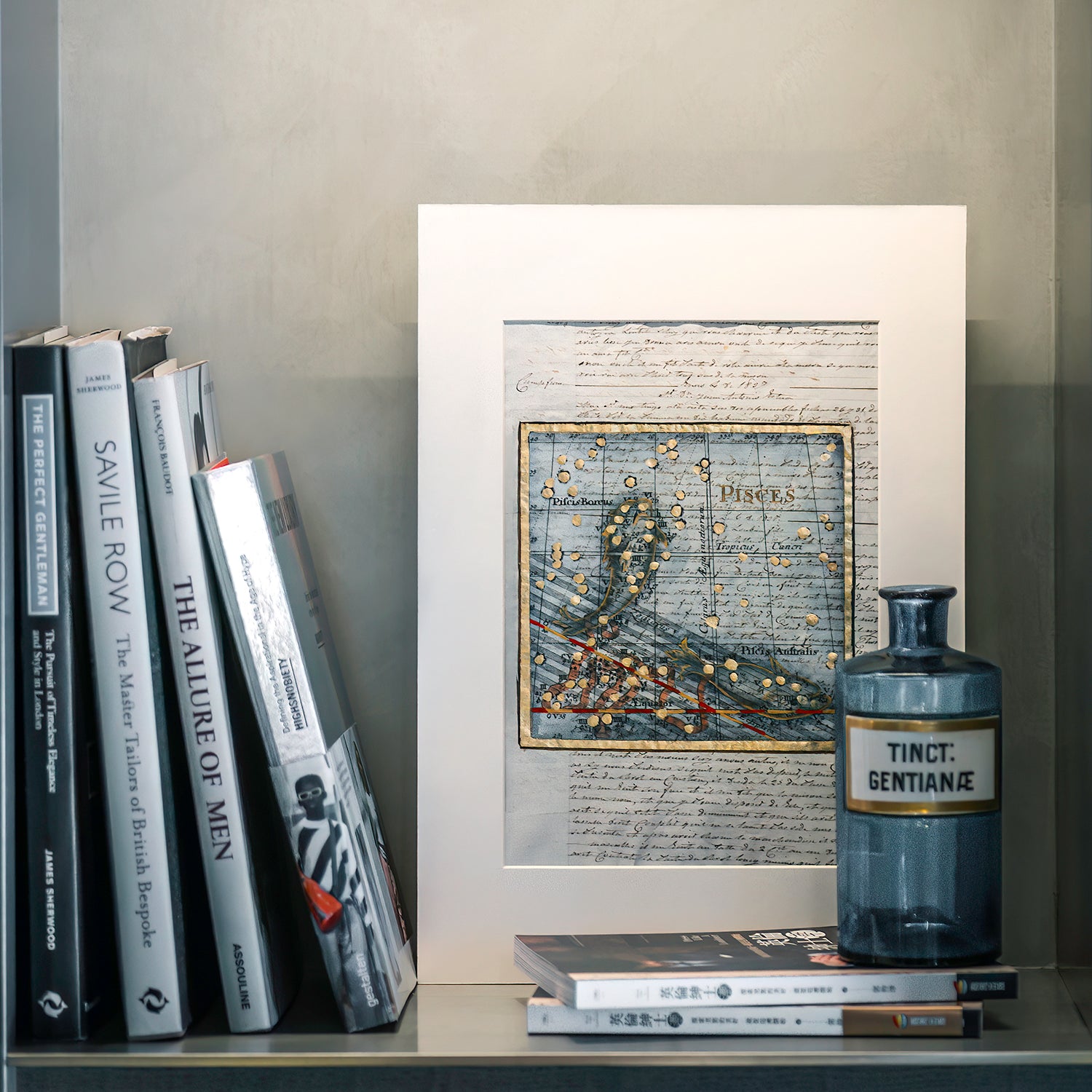 古董星座圖紙｜雙魚座