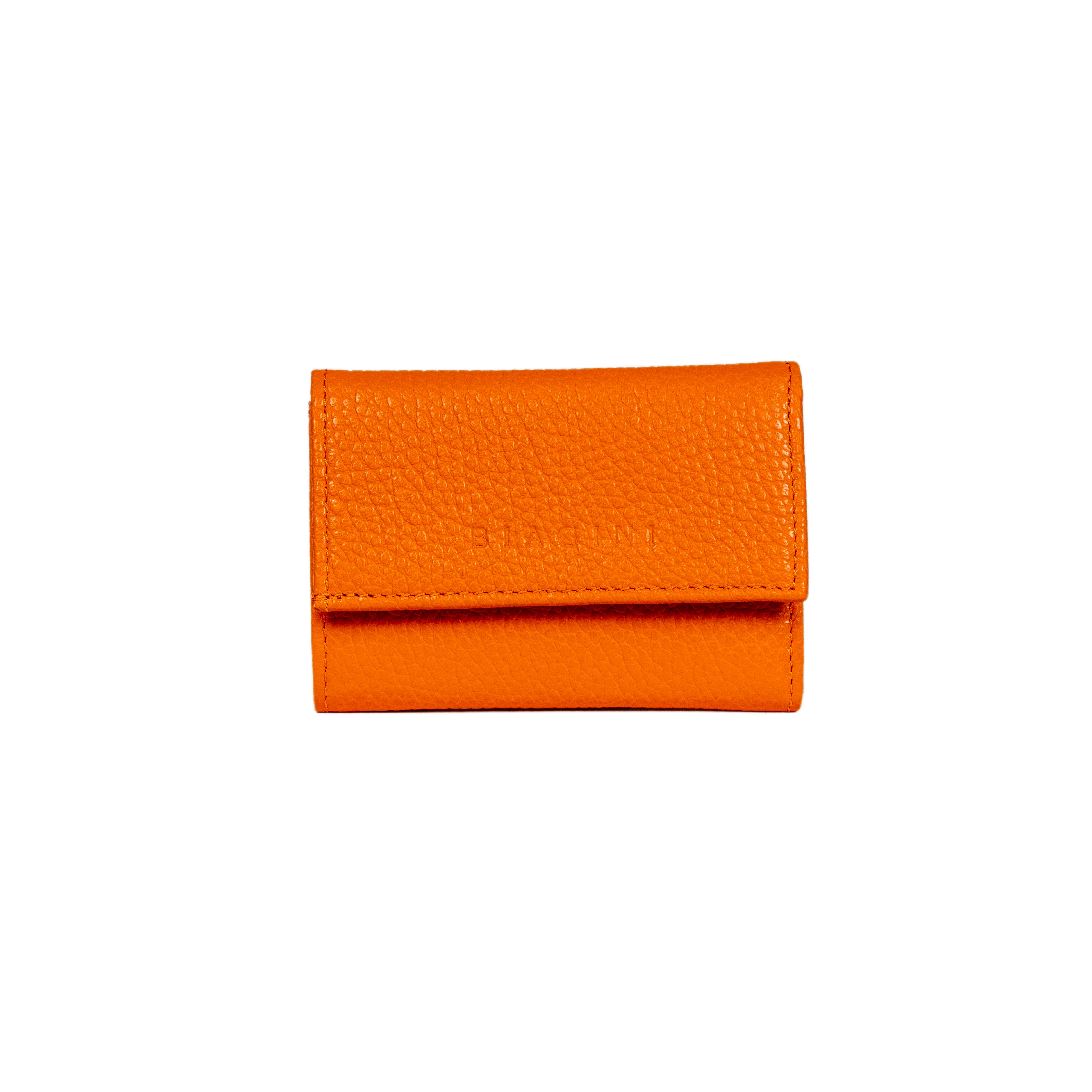 BIAGINI｜折疊小卡夾 (橘色）