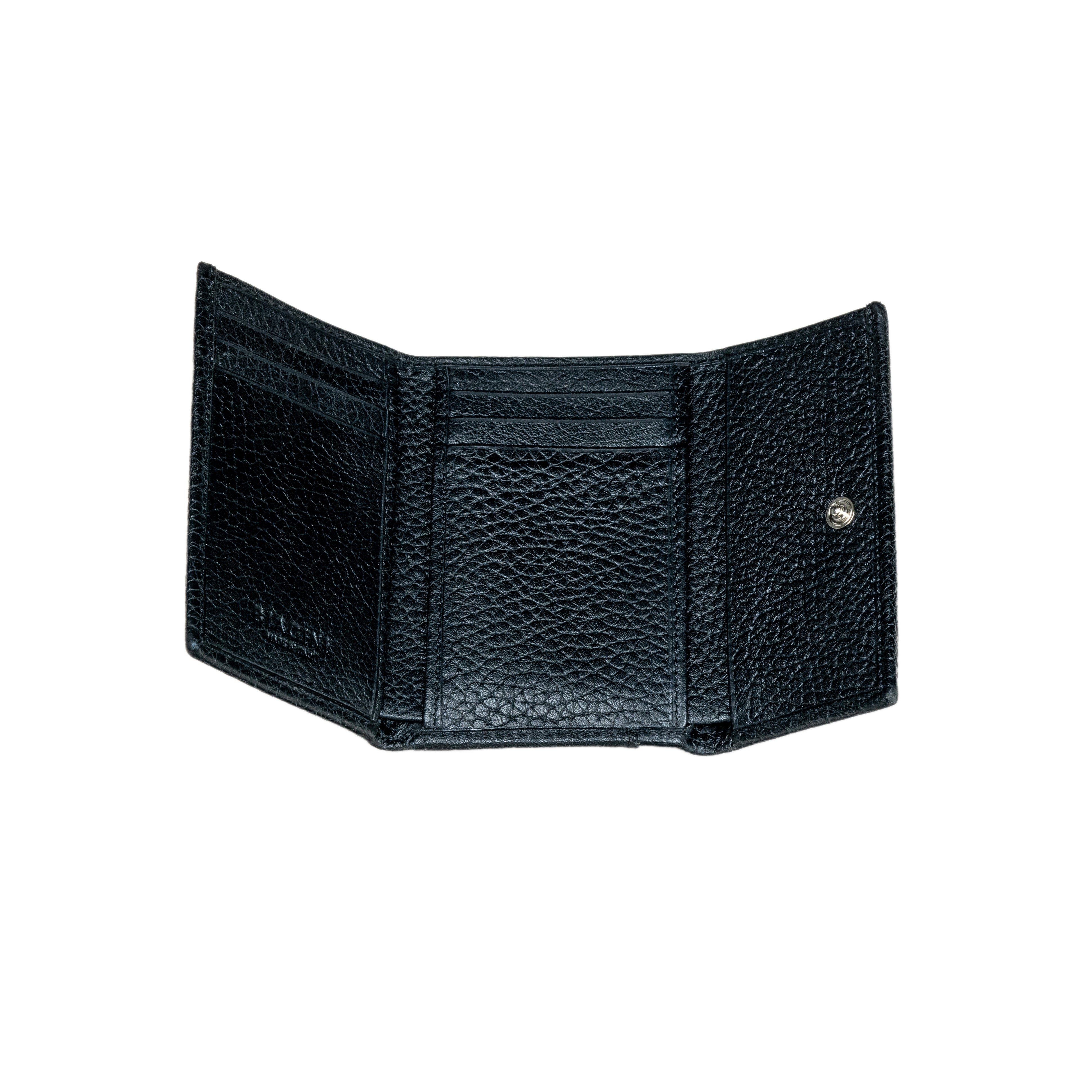 BIAGINI｜折疊小卡夾 (黑）