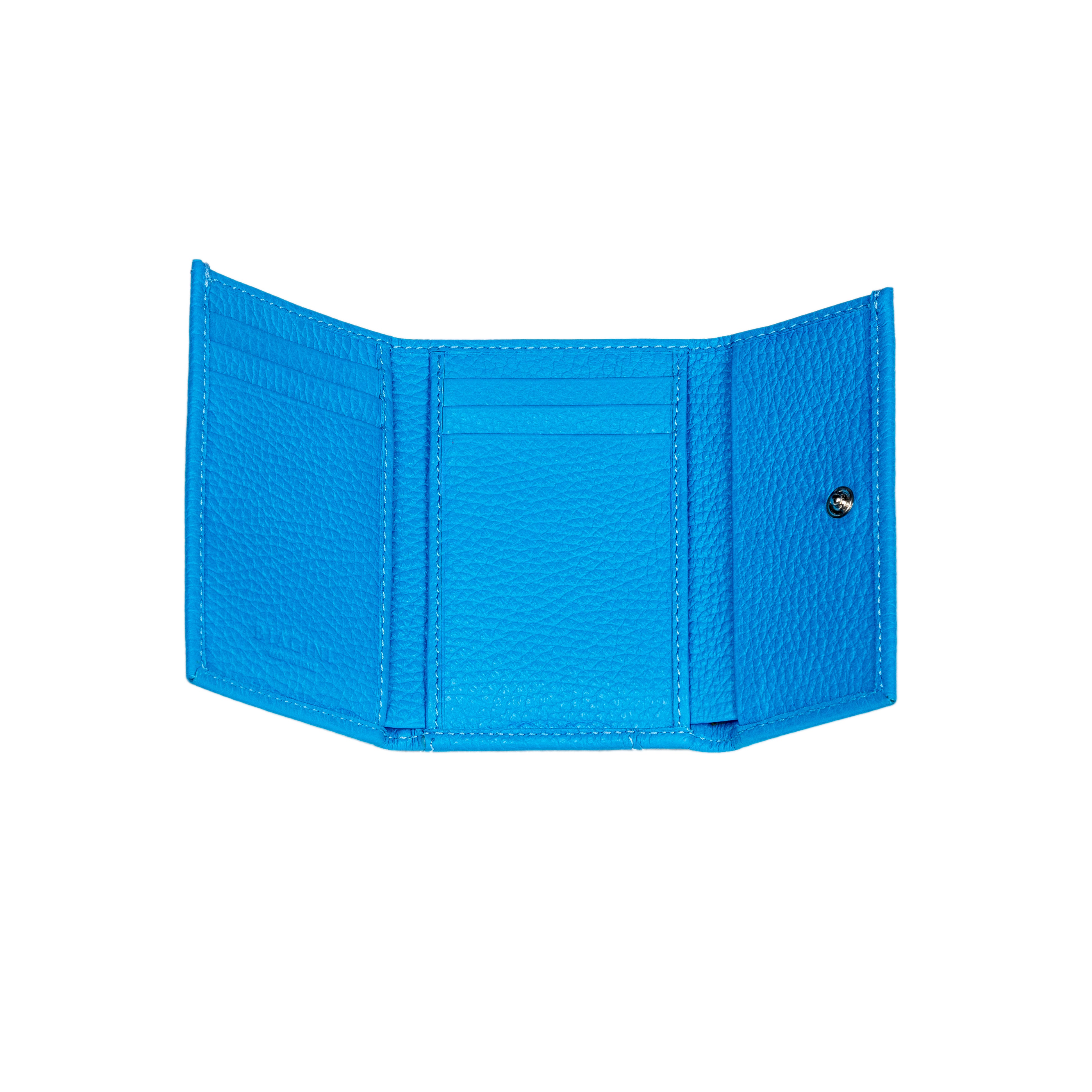 BIAGINI｜折疊小卡夾 (藍色）
