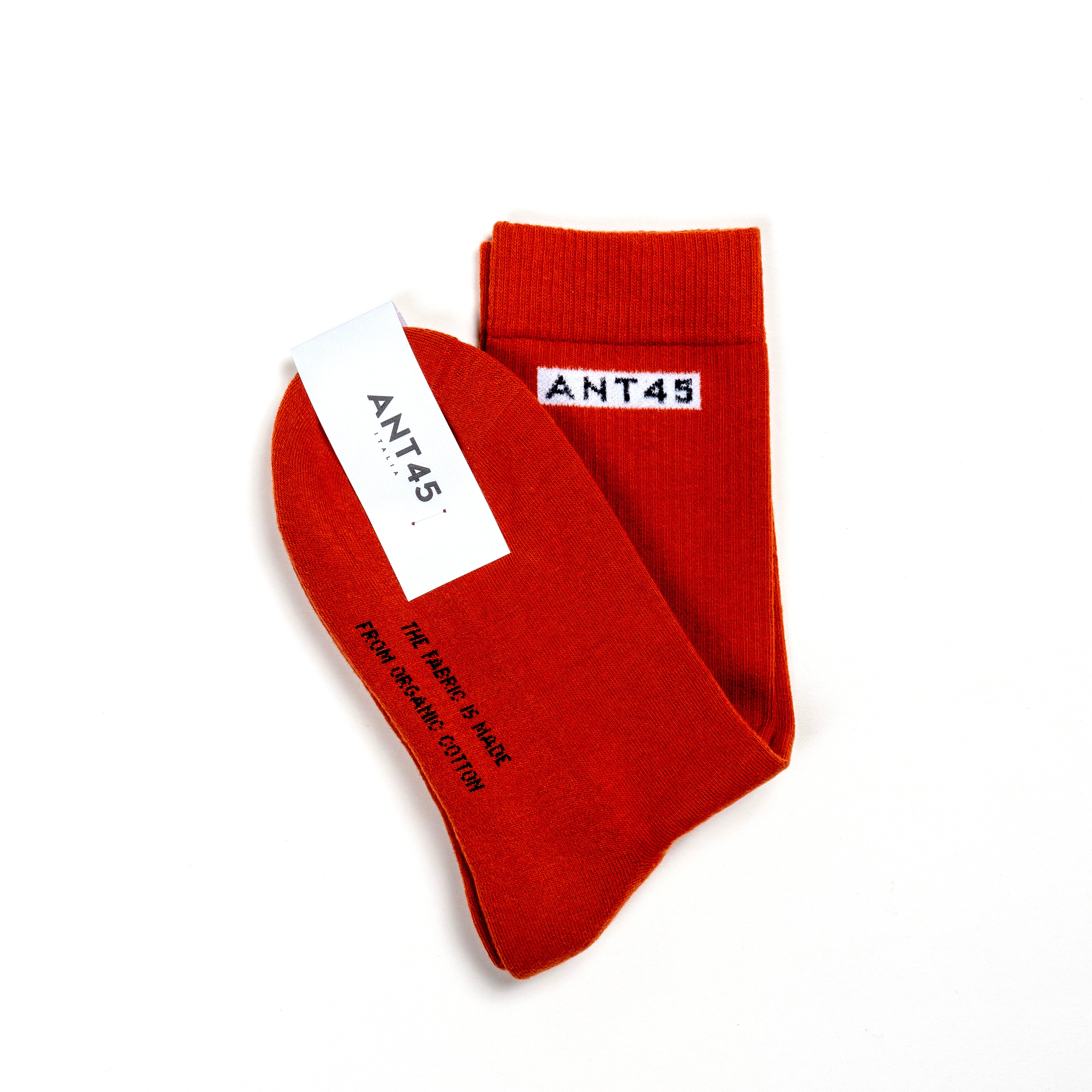 ANT45｜Alicudi Logo 短襪 (橘色)